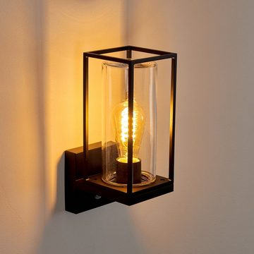 hofstein Außen-Wandleuchte »Besana« Wandaußenlampe mit Bewegungsmelder, ohne Leuchtmittel, 1xE27, klassische Außenfür Terasse, Garten, Fassaden, Industrial-Style