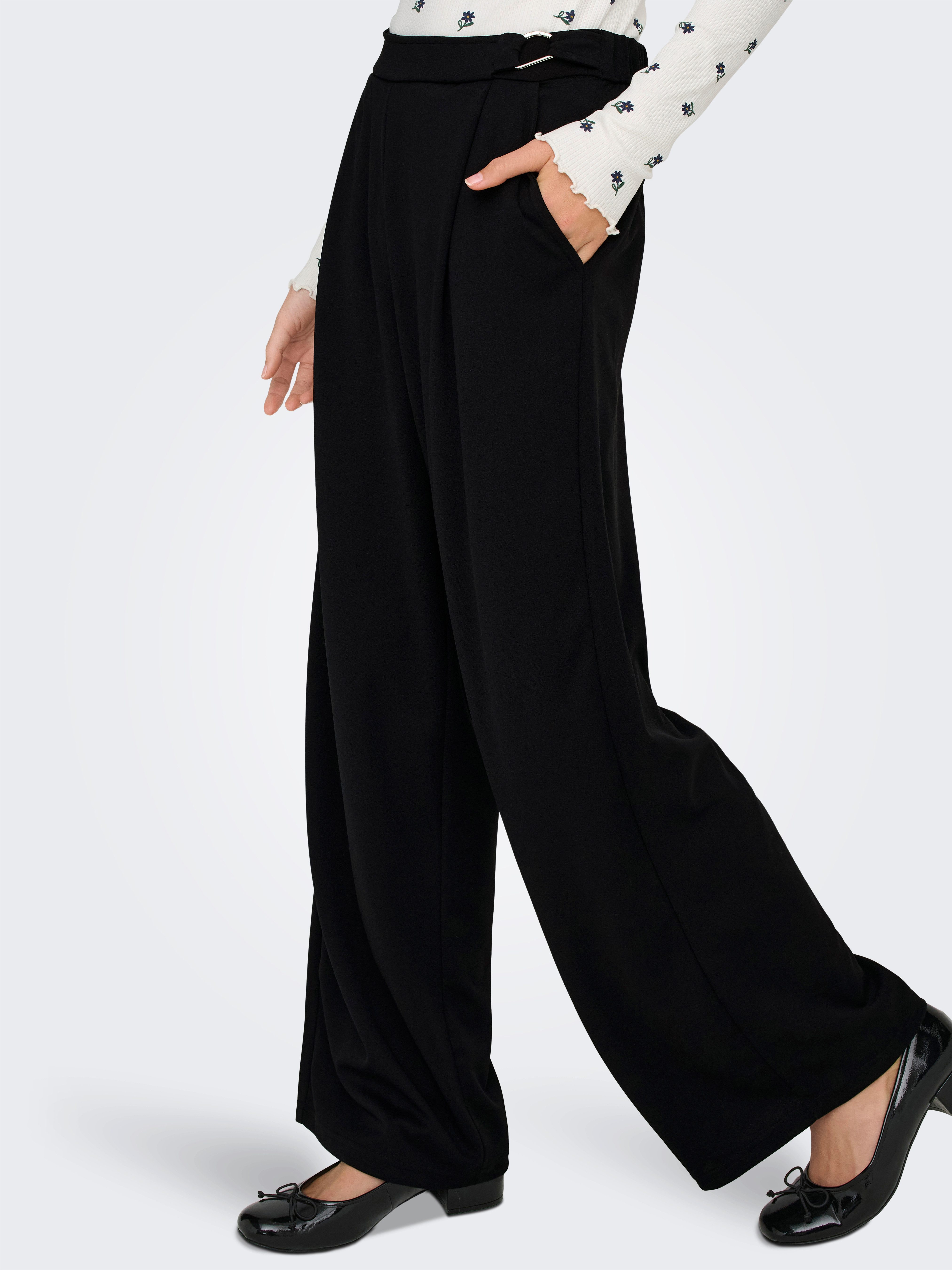 ONLY Anzughose ONLSANIA LIFE WIDE BUCKLE PANT JRS Materialmix günstig online kaufen