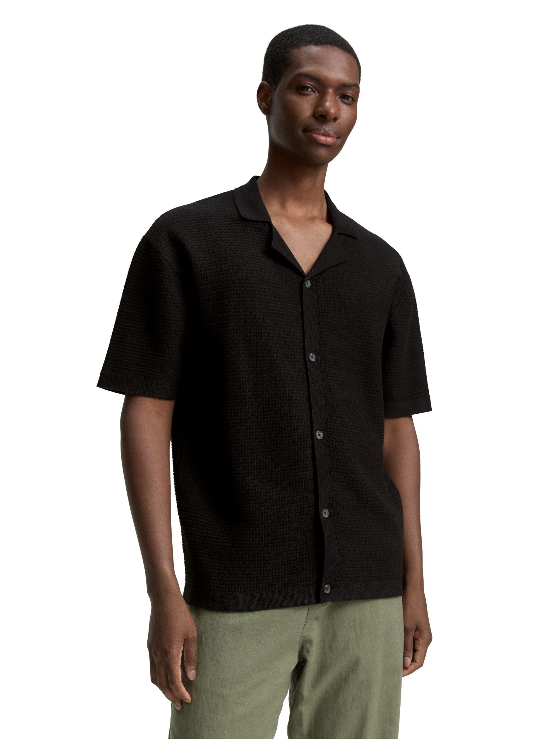 TOM TAILOR Denim Strickpullover Strick-Poloshirt