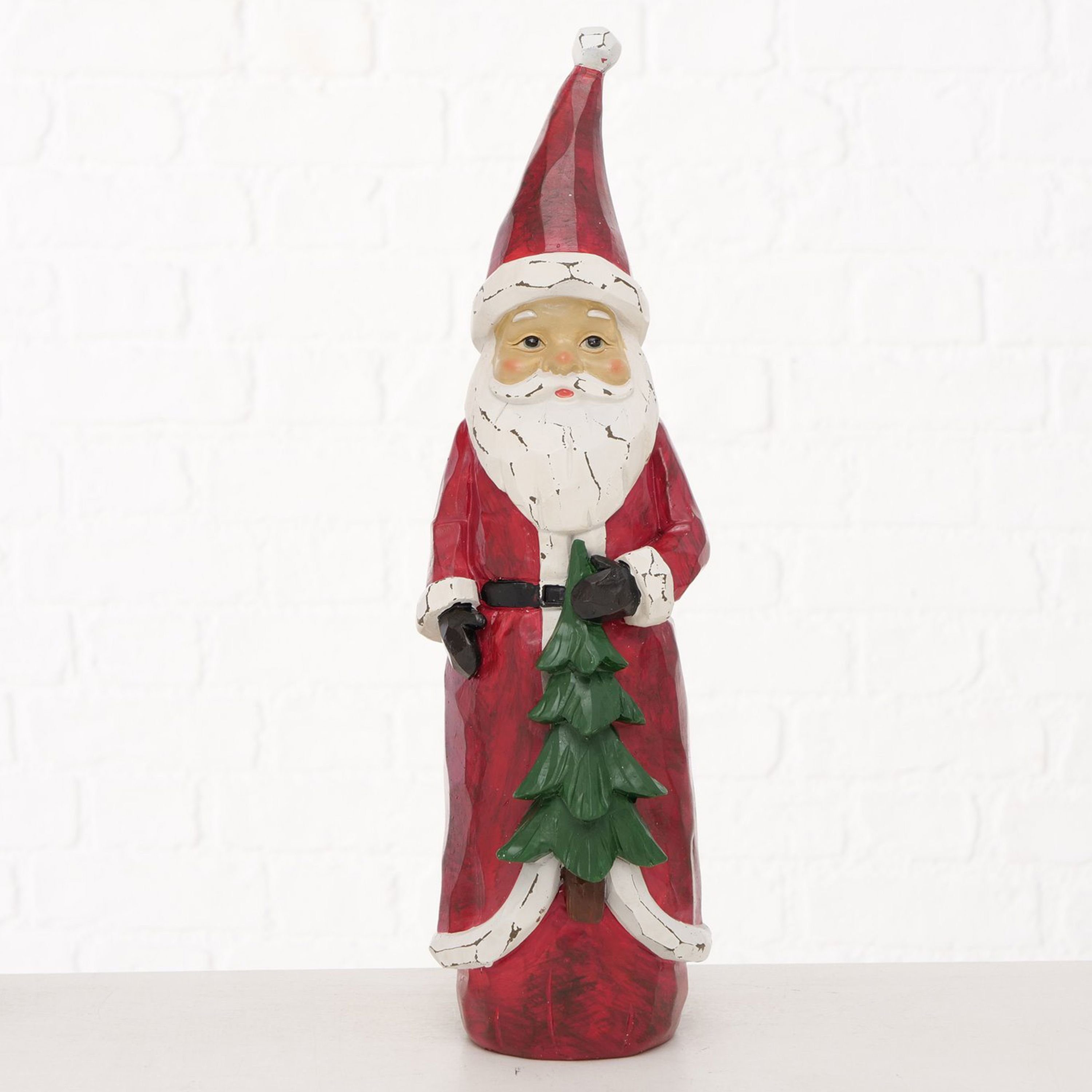 Dekofigur H B. MamboCat Tannenbaum, 40,00 cm Pedros Deko-Figur mit Weihnachtsmann