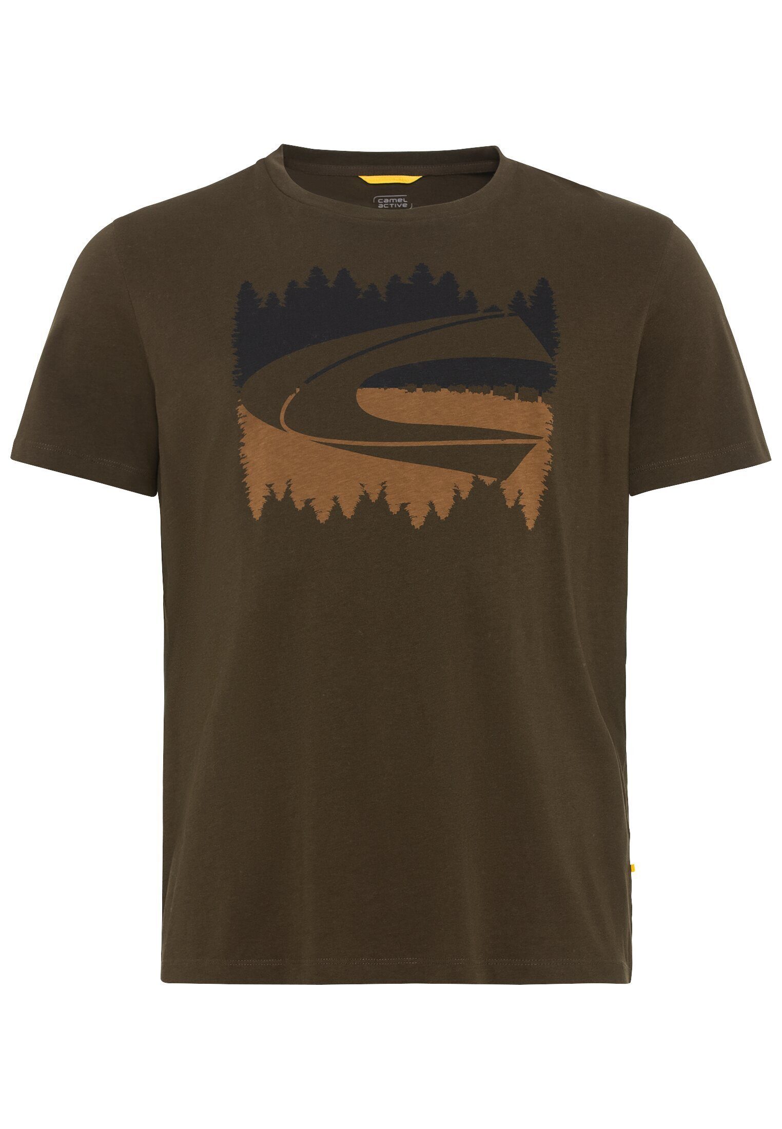 T-Shirt Organic Cotton Dunkel aus camel active khaki