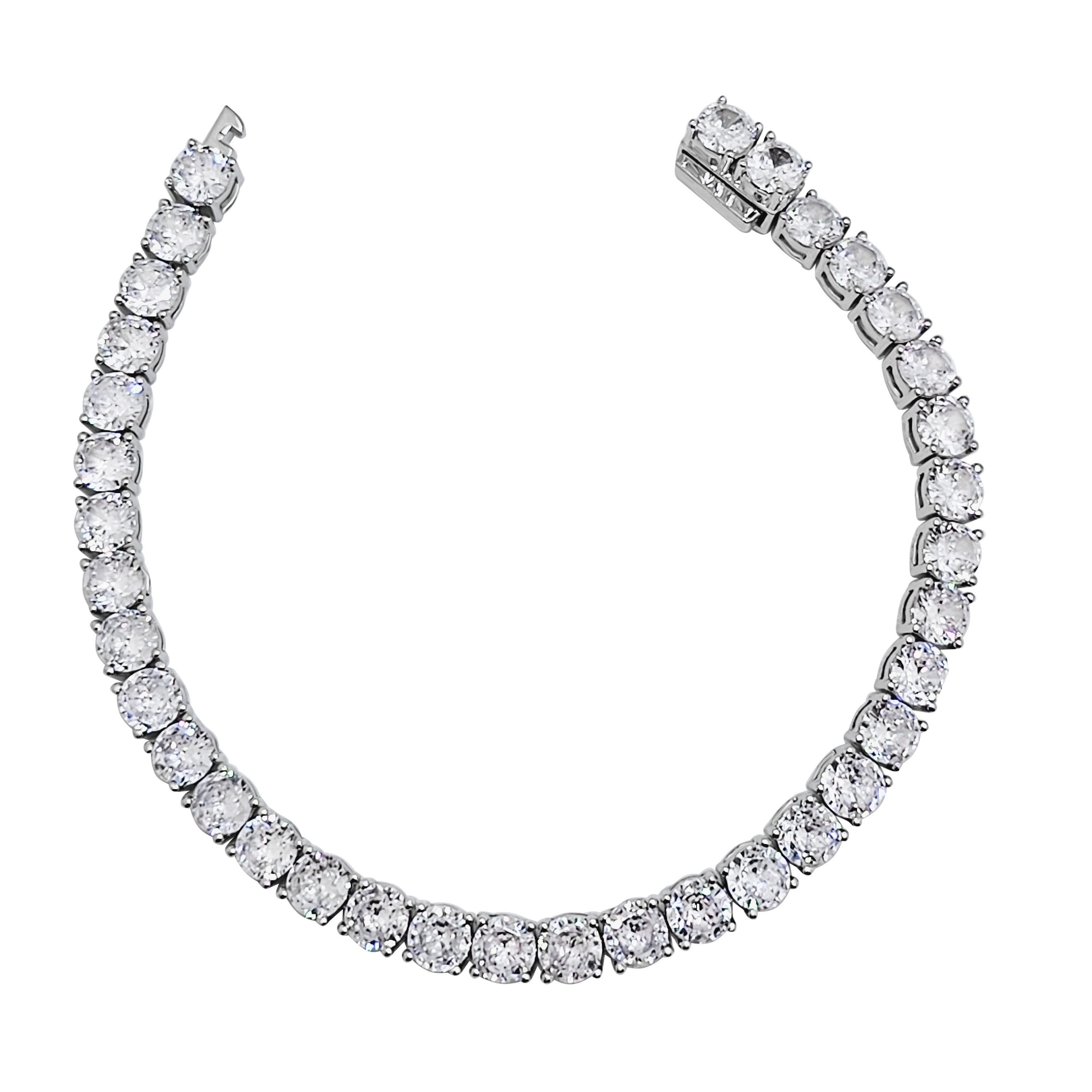 Tennisarmband Schmuck Geschenk Silber 925 Armschmuck Armkette Glitzerarmband