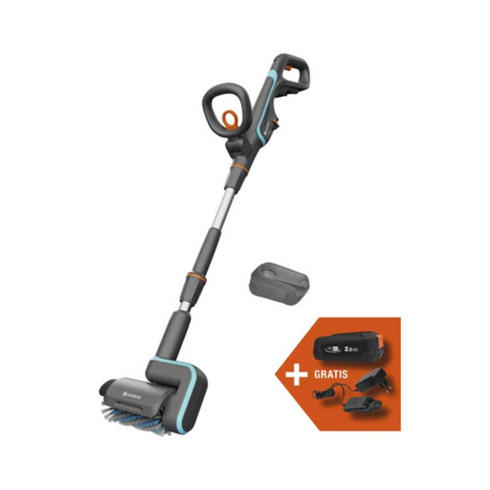 GARDENA Akku-Oberflächenbürste Akku-Multi-Reiniger AquaBrush Patio 03/18V POWER FOR ALL 14841-55