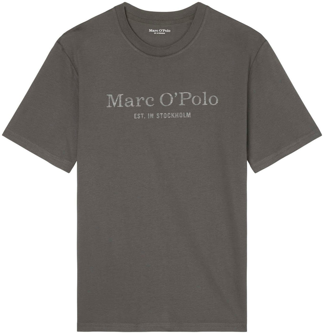 T-Shirt O'Polo grey Logo-T-Shirt Marc klassisches twentyfour