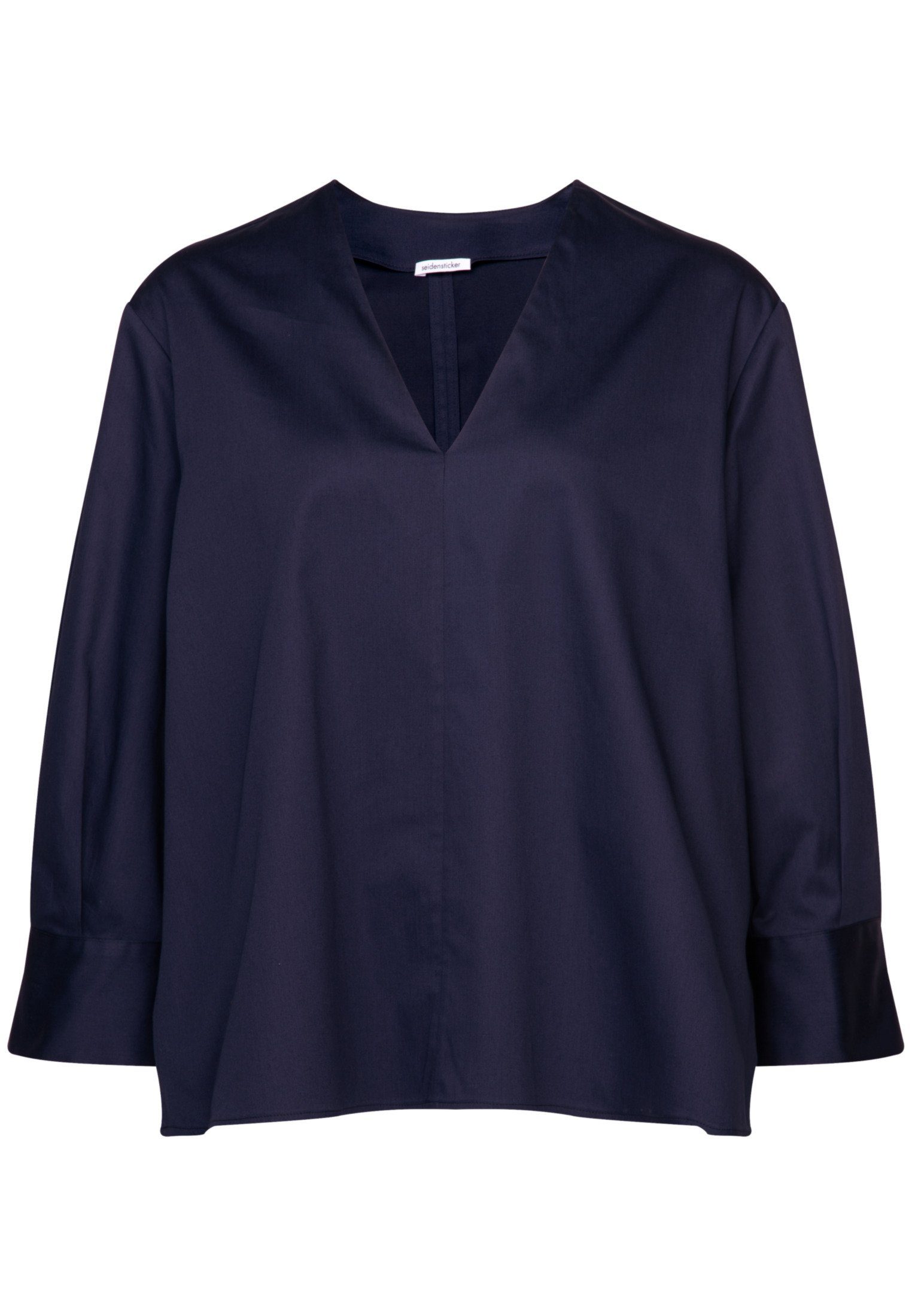 Klassische Bluse Schwarze Rose