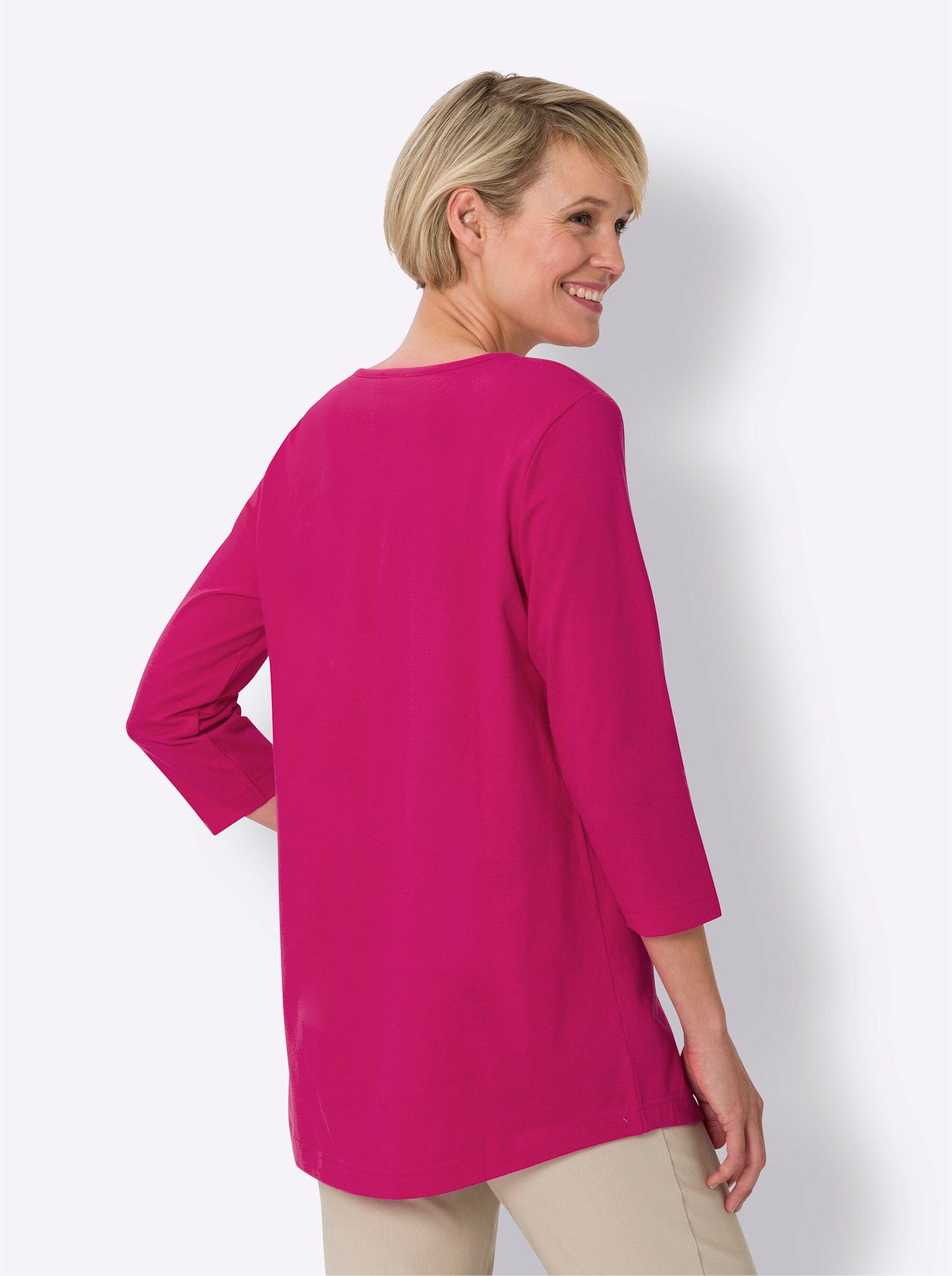 T-Shirt royalblau (2-tlg) Sieh + an! pink