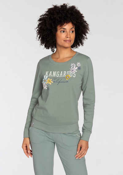 KangaROOS Sweatshirt mit großem Label Print - NEUE-KOLLEKTION