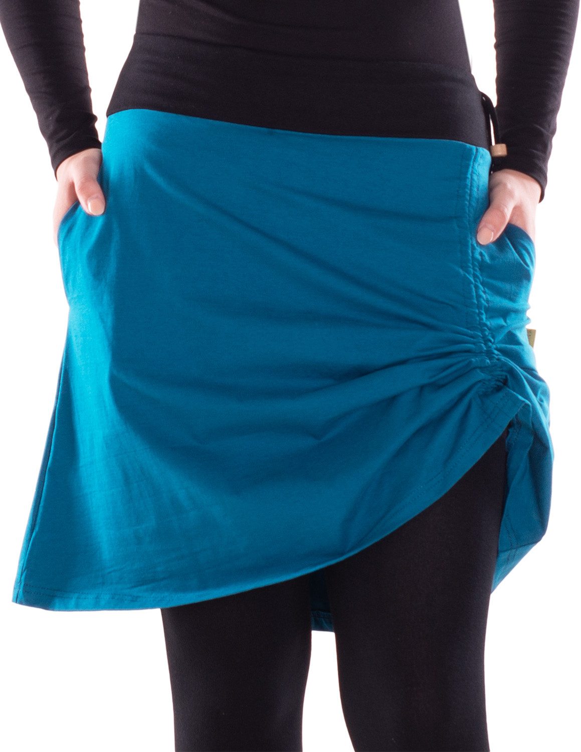 Vishes Jerseyrock Damen Rock Baumwolle casual elastischer Bund verstellar m günstig online kaufen