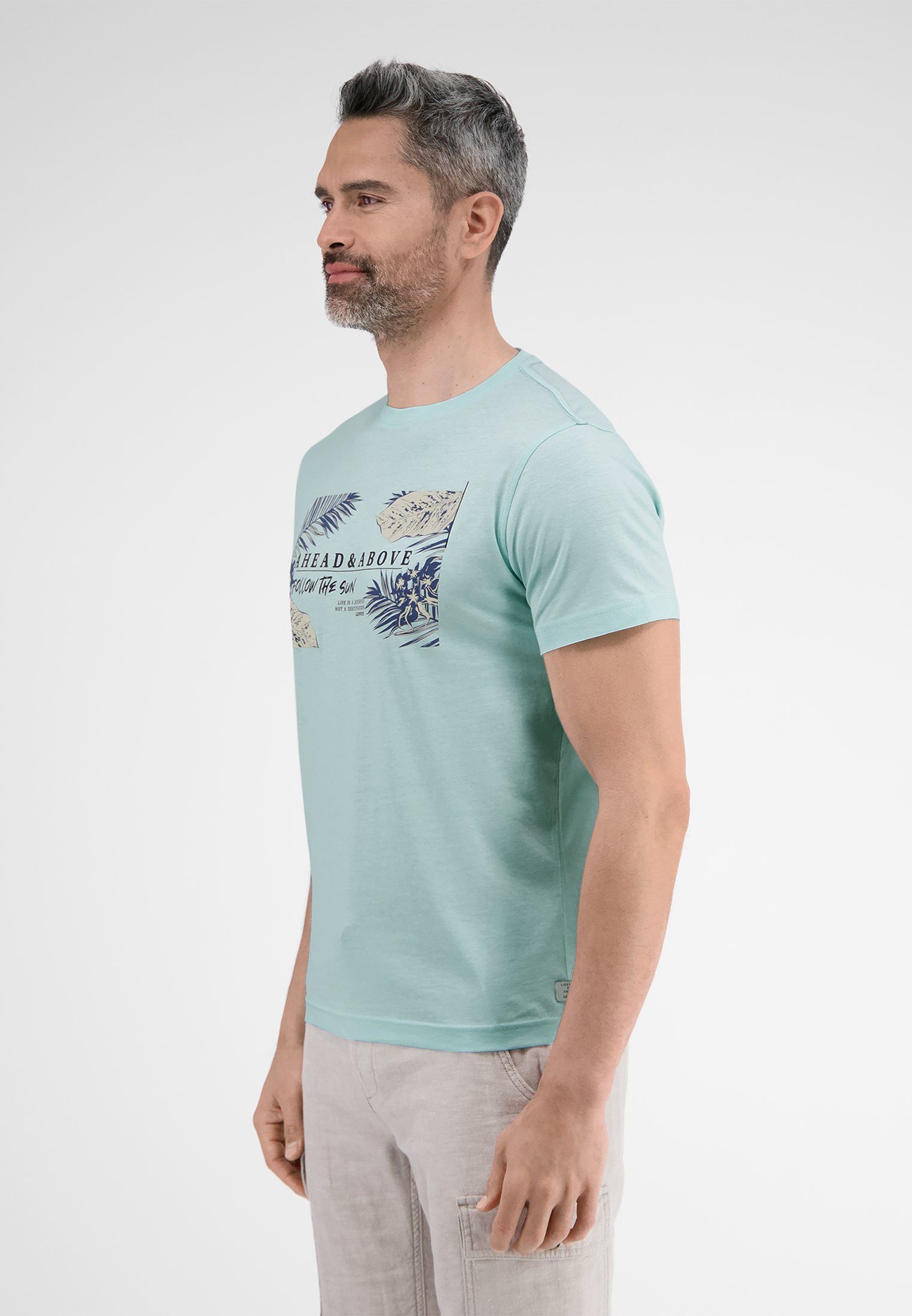 LERROS TINTED Design T-Shirt T-Shirt mit LERROS AQUA