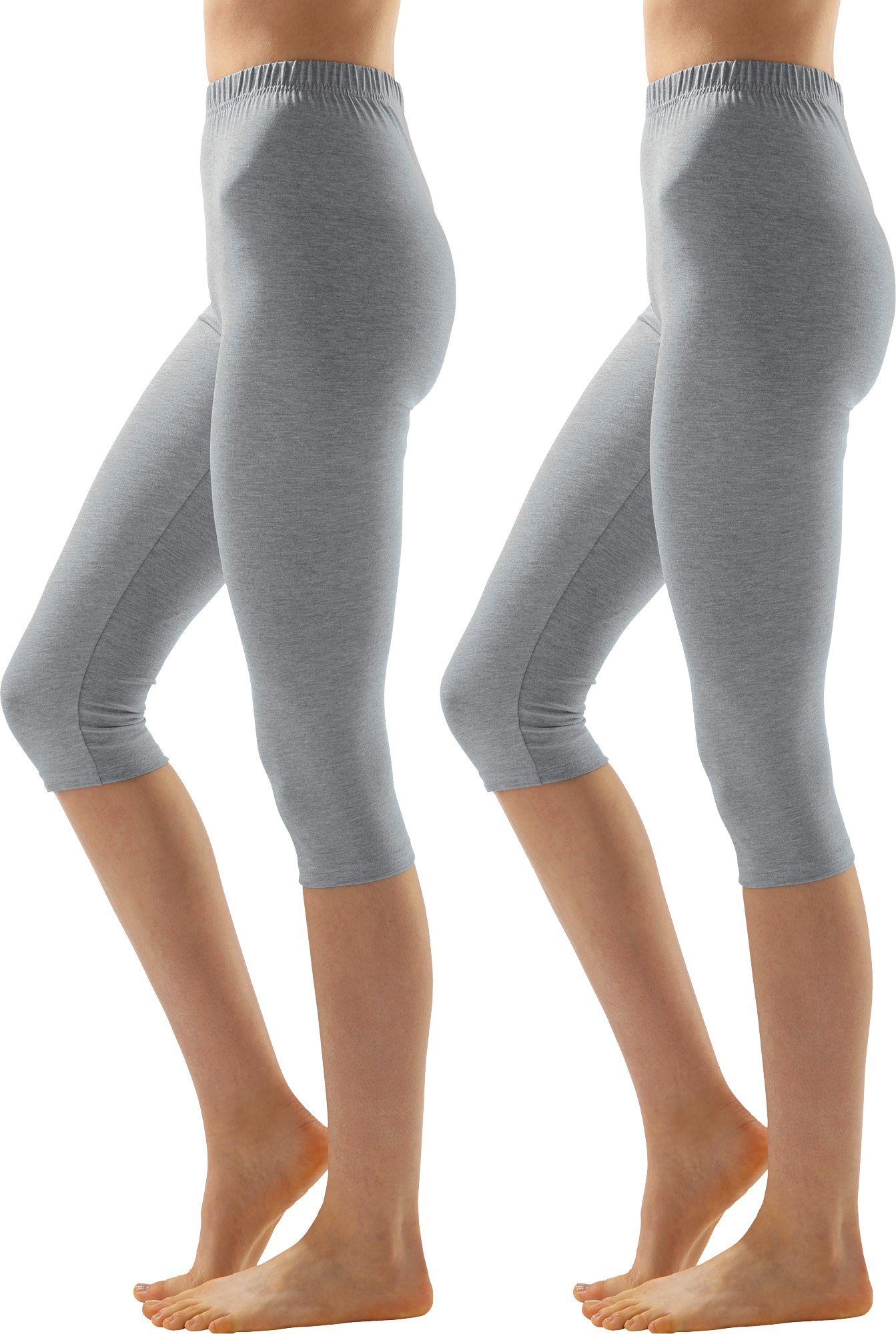 Jogginghose Damen-Capri-Leggings 2er-Pack