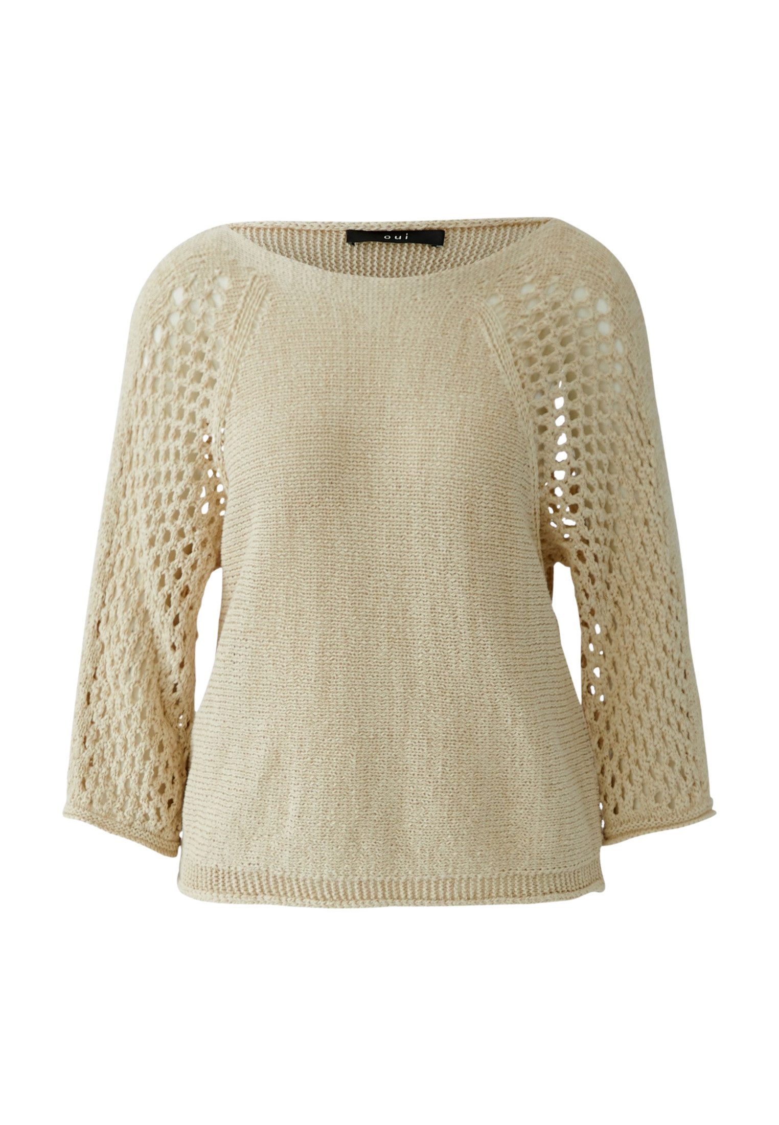 Oui Rundhalspullover