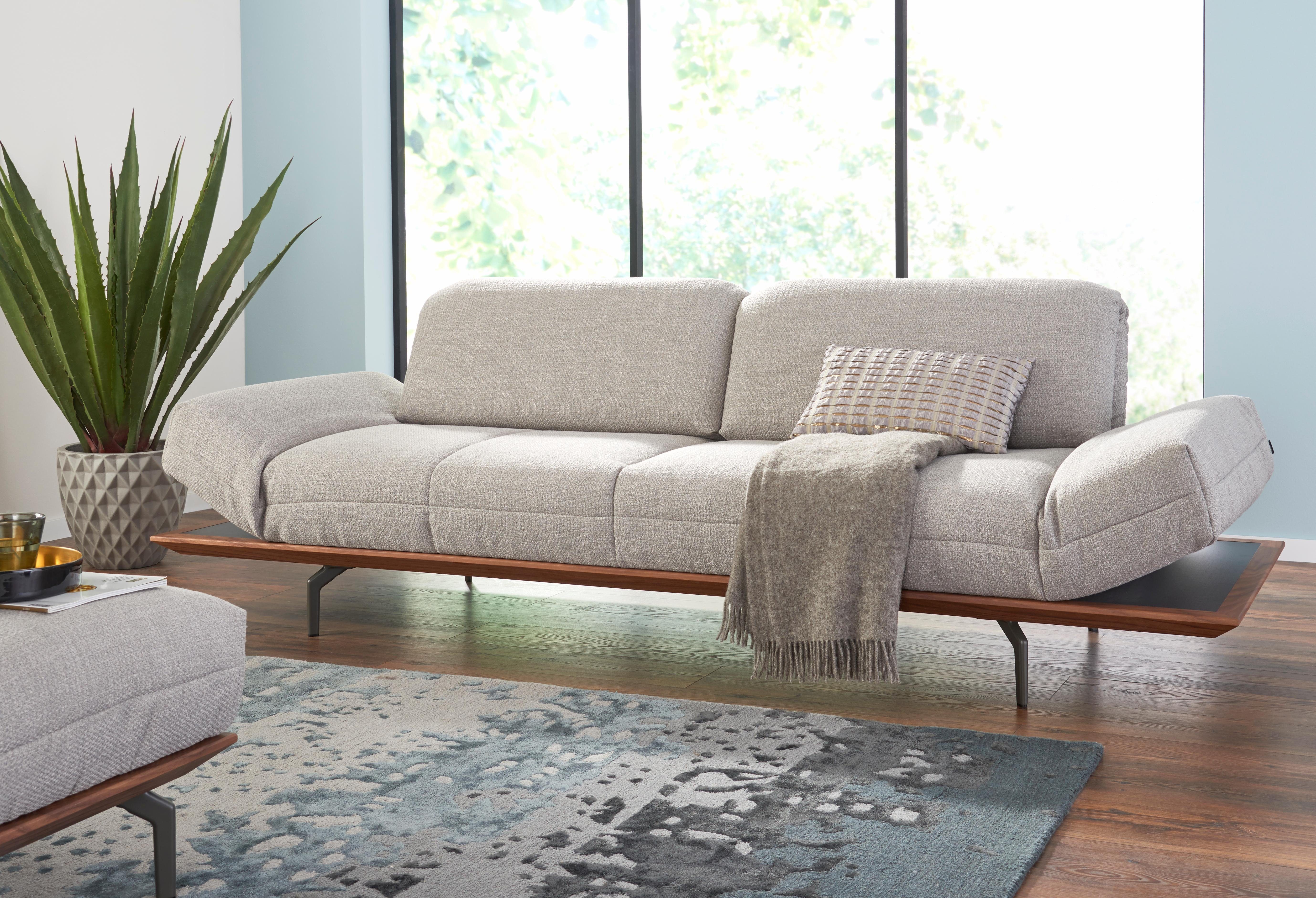 hülsta sofa 4-Sitzer »hs.420«, in 2 Qualitäten, Holzrahmen in Eiche Natur  oder Nußbaum online kaufen | OTTO