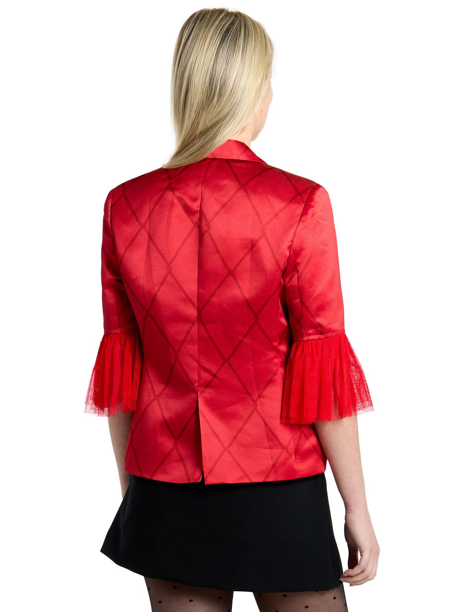 SuitMeister Kostüm Harley Quinn Blazer, Nach dieser roten Jacke sind alle ganz gaga!