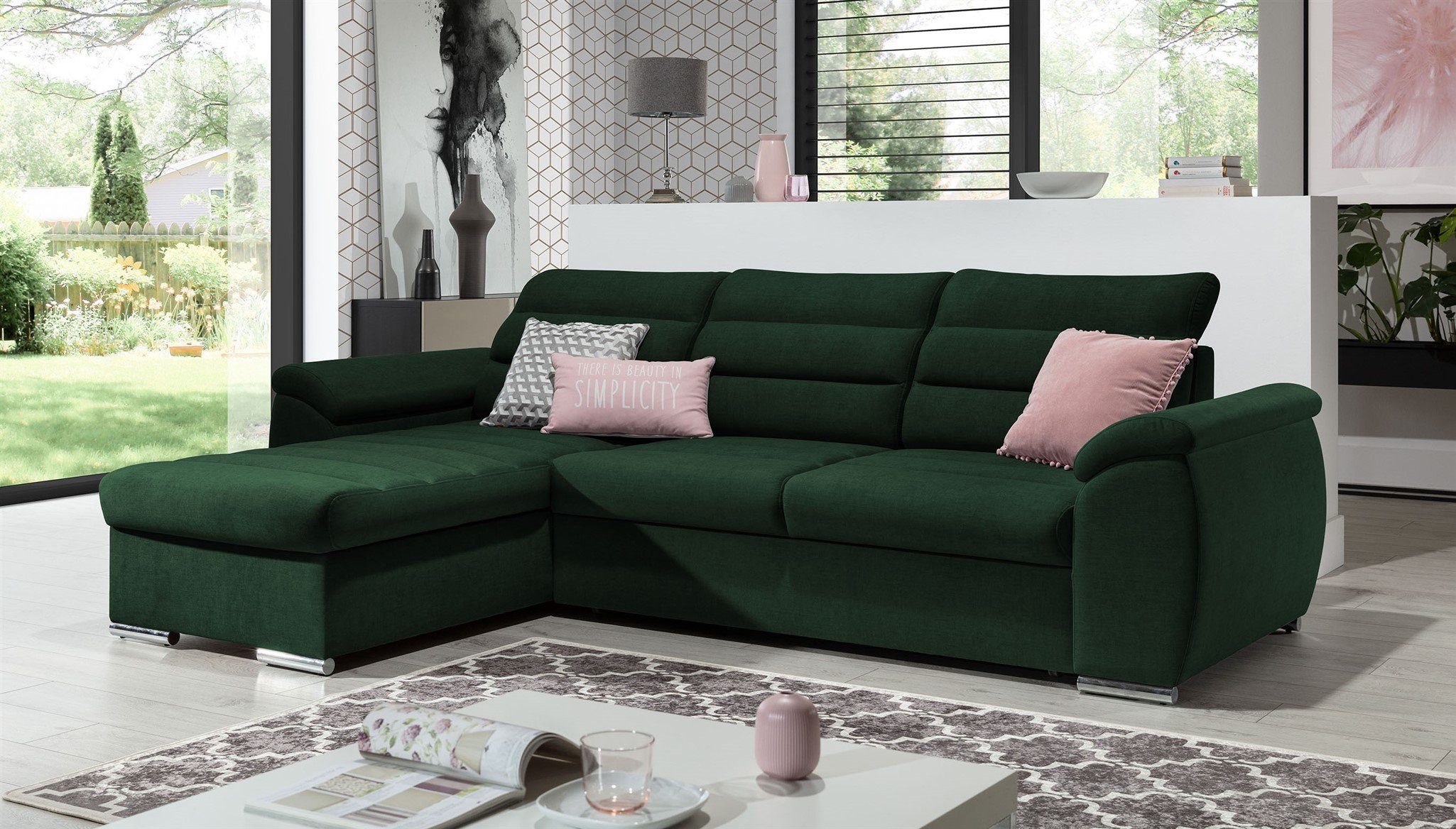 Fun Möbel Ecksofa Schlafsofa PASCARA XS günstig online kaufen