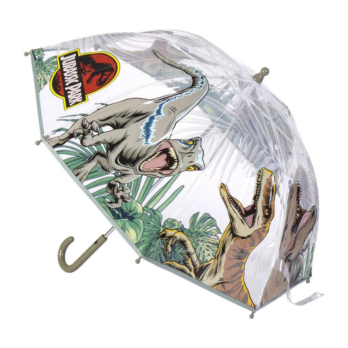 Cerda Stockregenschirm Jurassic Park Kinder Regenschirm Ø 71 cm Bubble Schirm manuell leicht