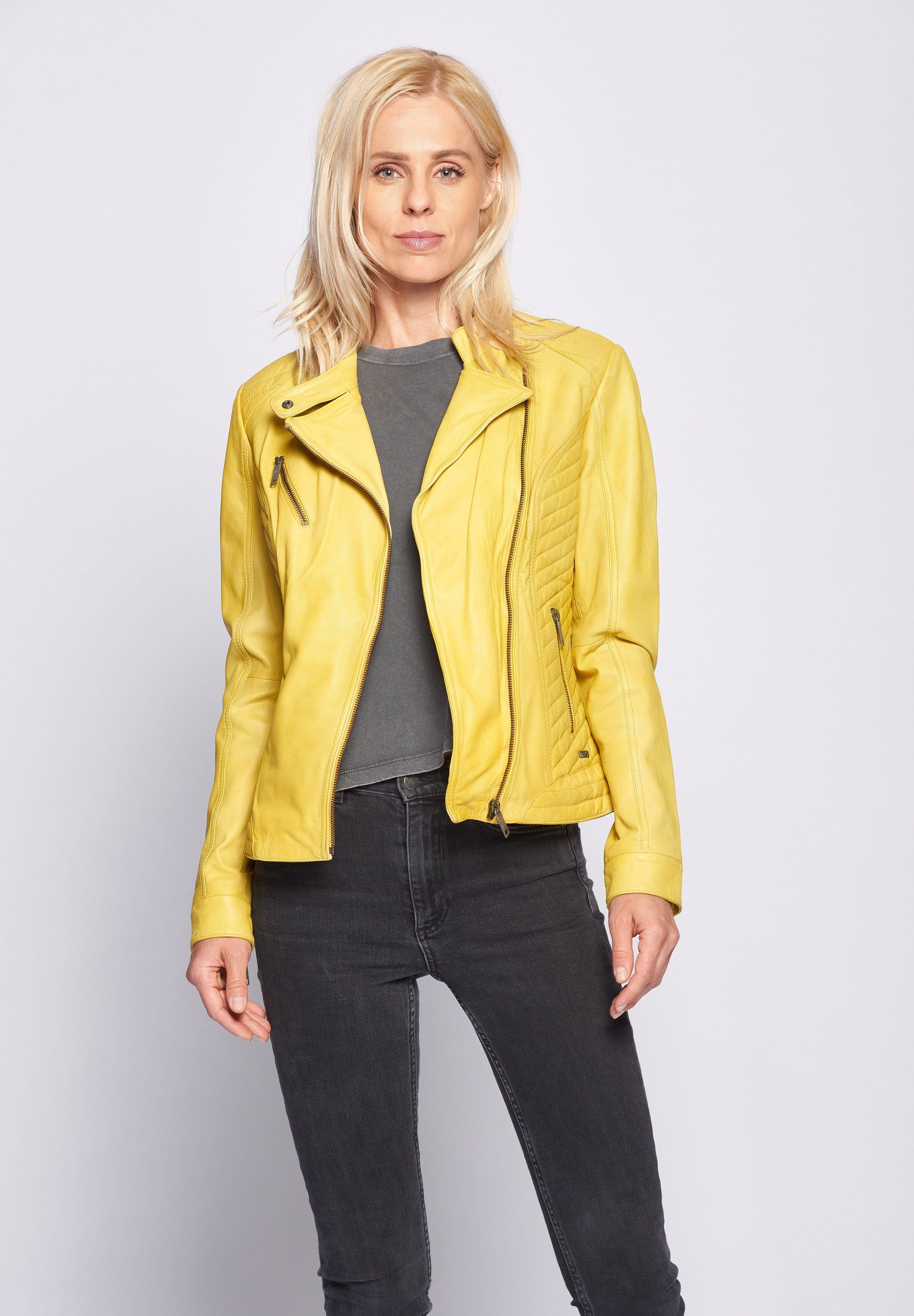 Maze Lederjacke Sally lemon | Übergangsjacken