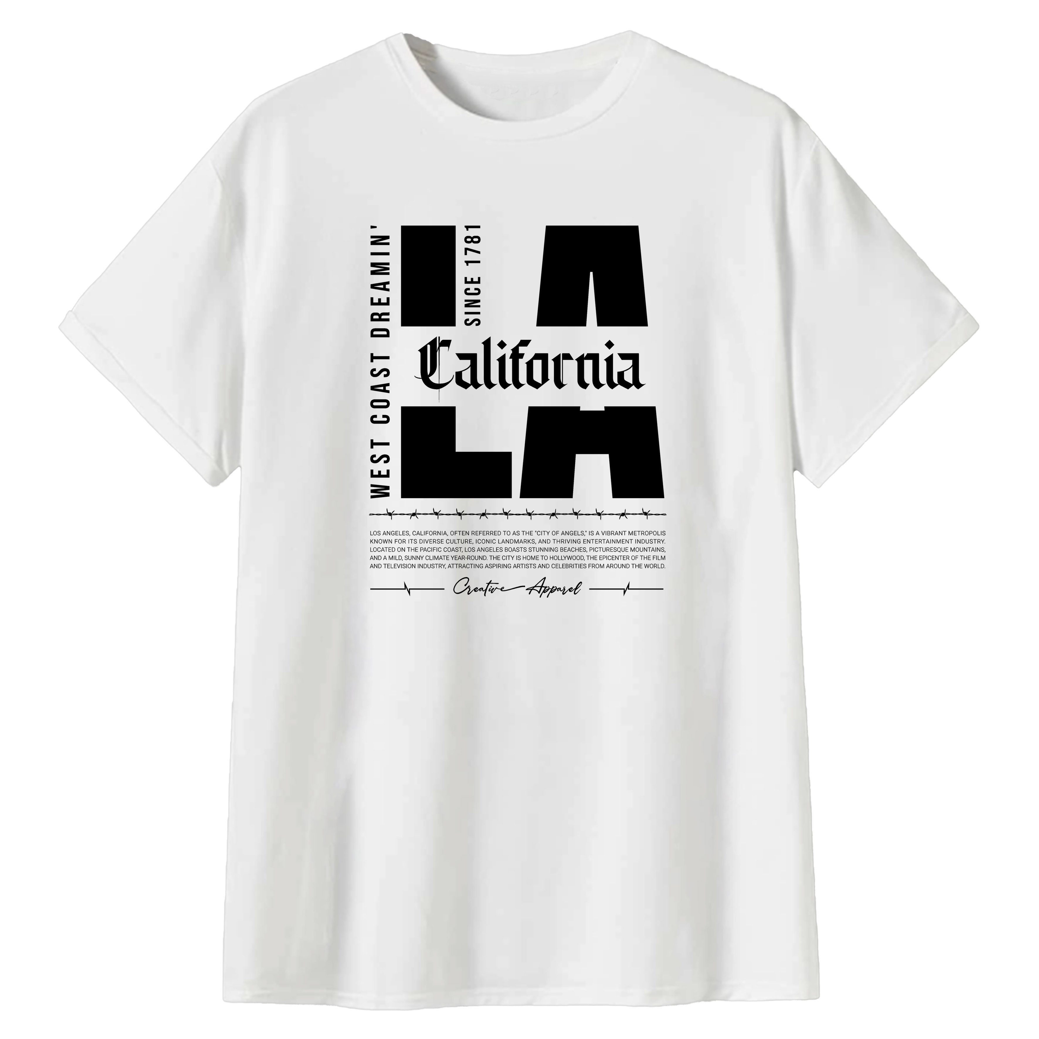 Banco T-Shirt Streetwear Herren - Los Angeles Rundhals günstig online kaufen