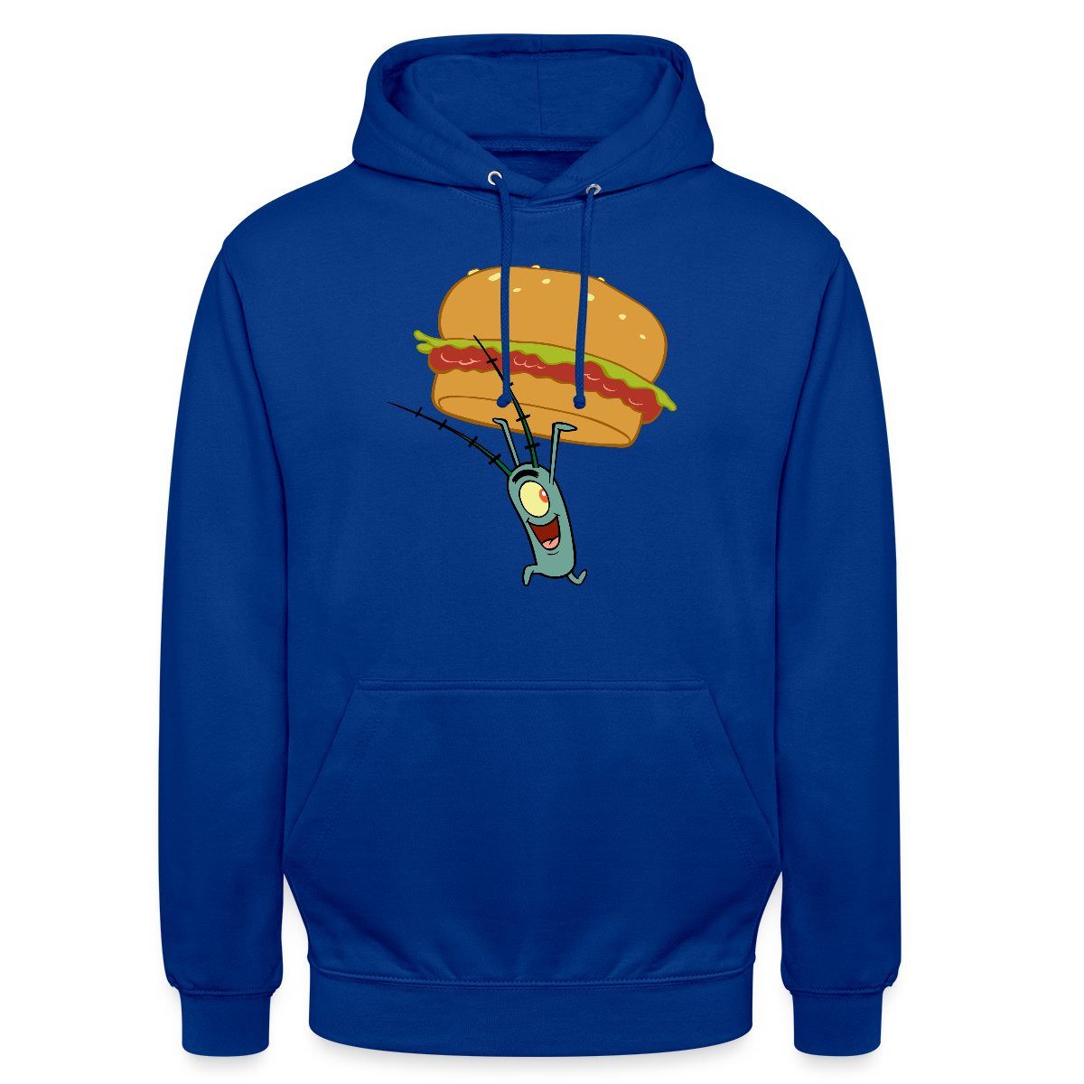Hoodie Spongebob Schwammkopf Plankton Mit Hamburger Unisex Hoodie