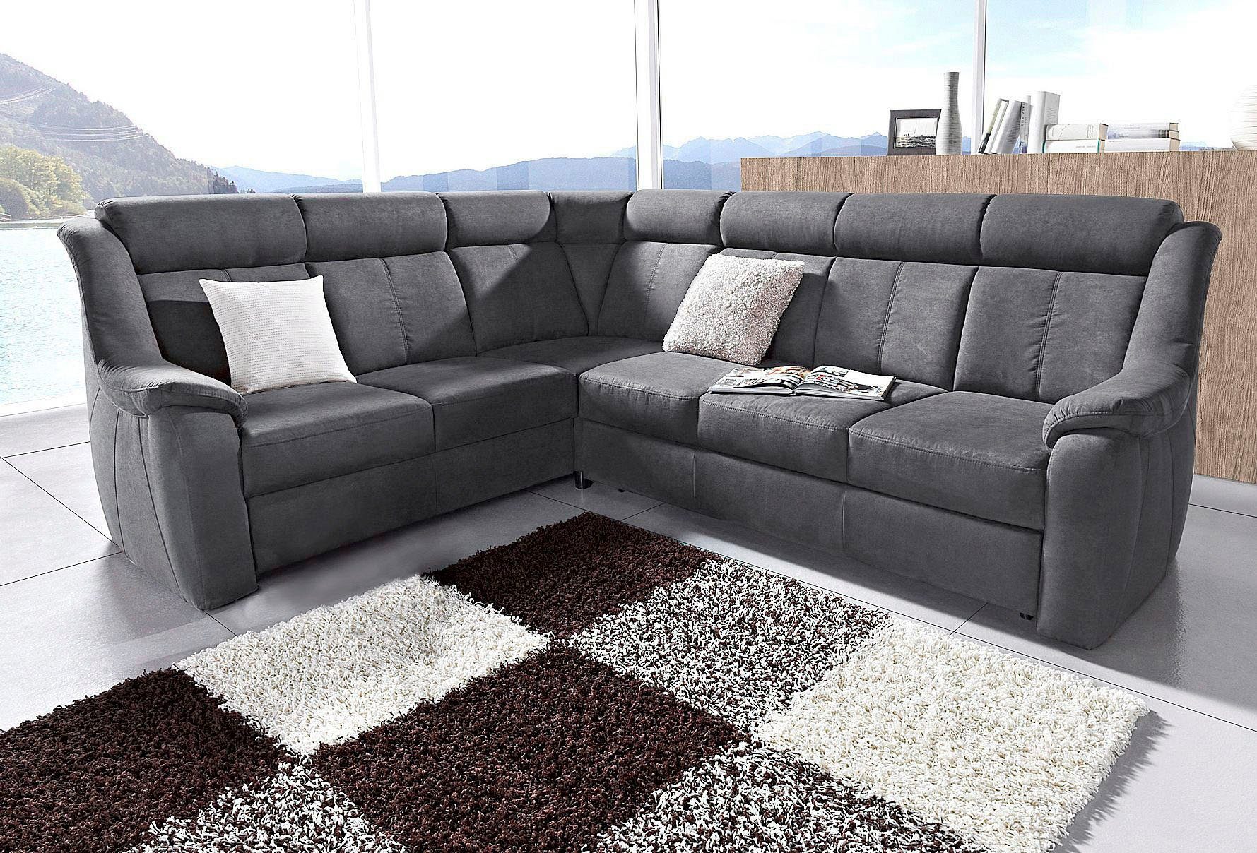 sit&more Ecksofa "Basel L-Form", wahlweise mit Relaxfunktion günstig online kaufen