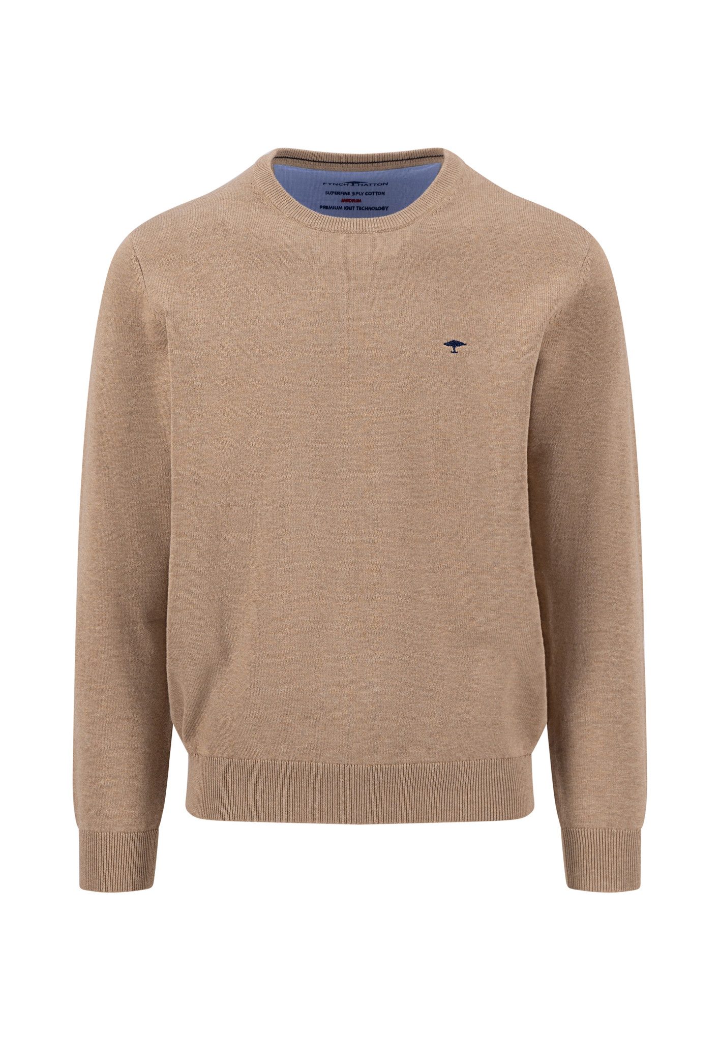 FYNCH-HATTON Strickpullover mit Logostickerei