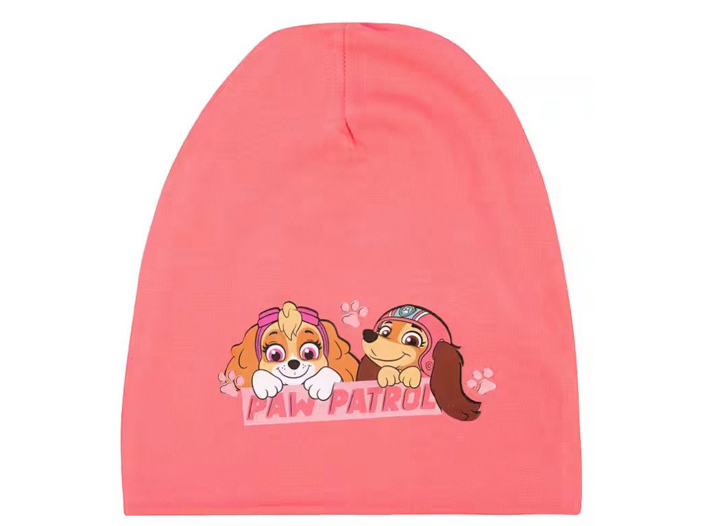 PAW PATROL Strickmütze Mütze Übergangsmütze Beanie für Mädchen rosa