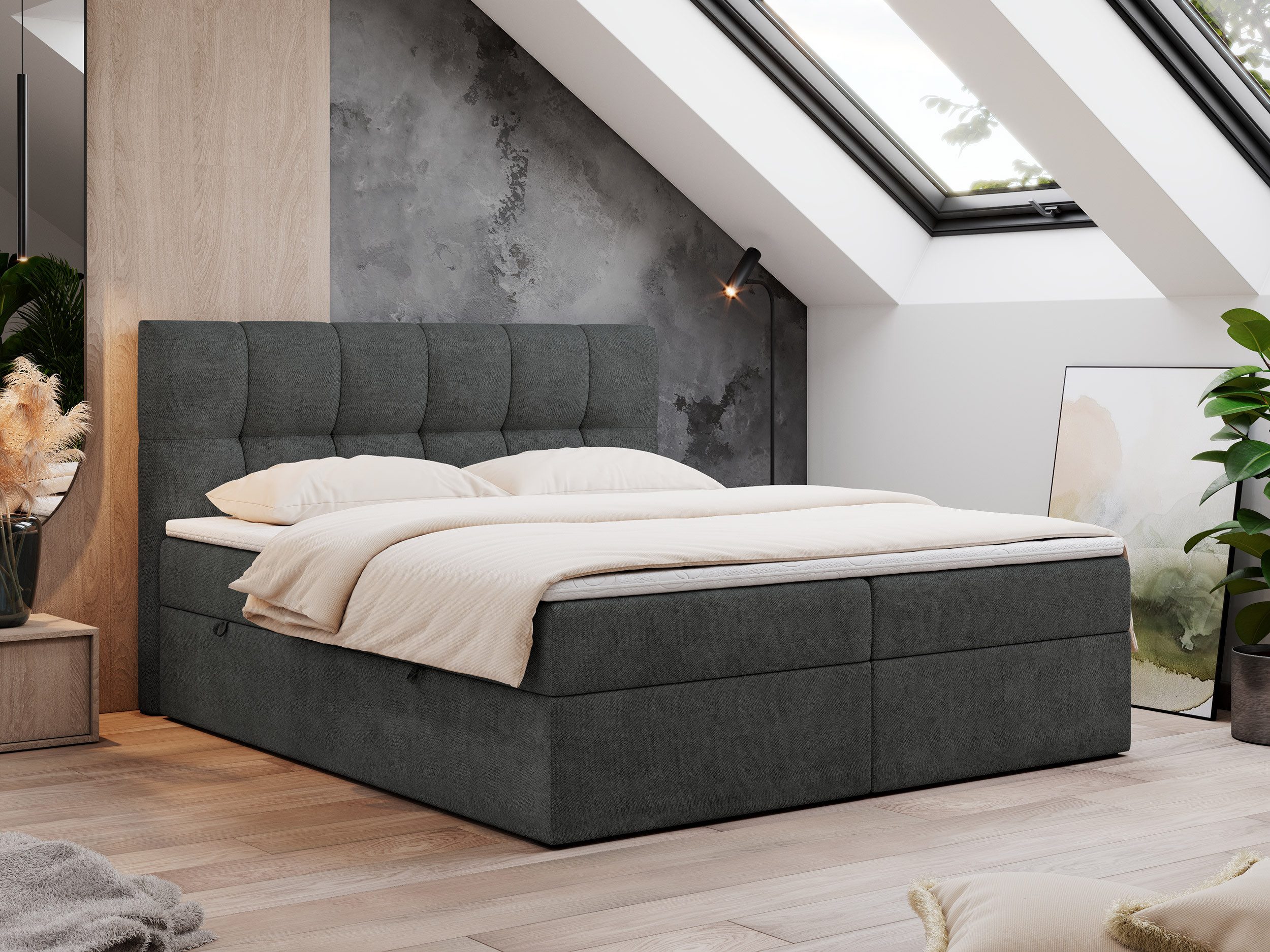 MKS MÖBEL Boxspringbett Rico (Set, Packung, günstig online kaufen