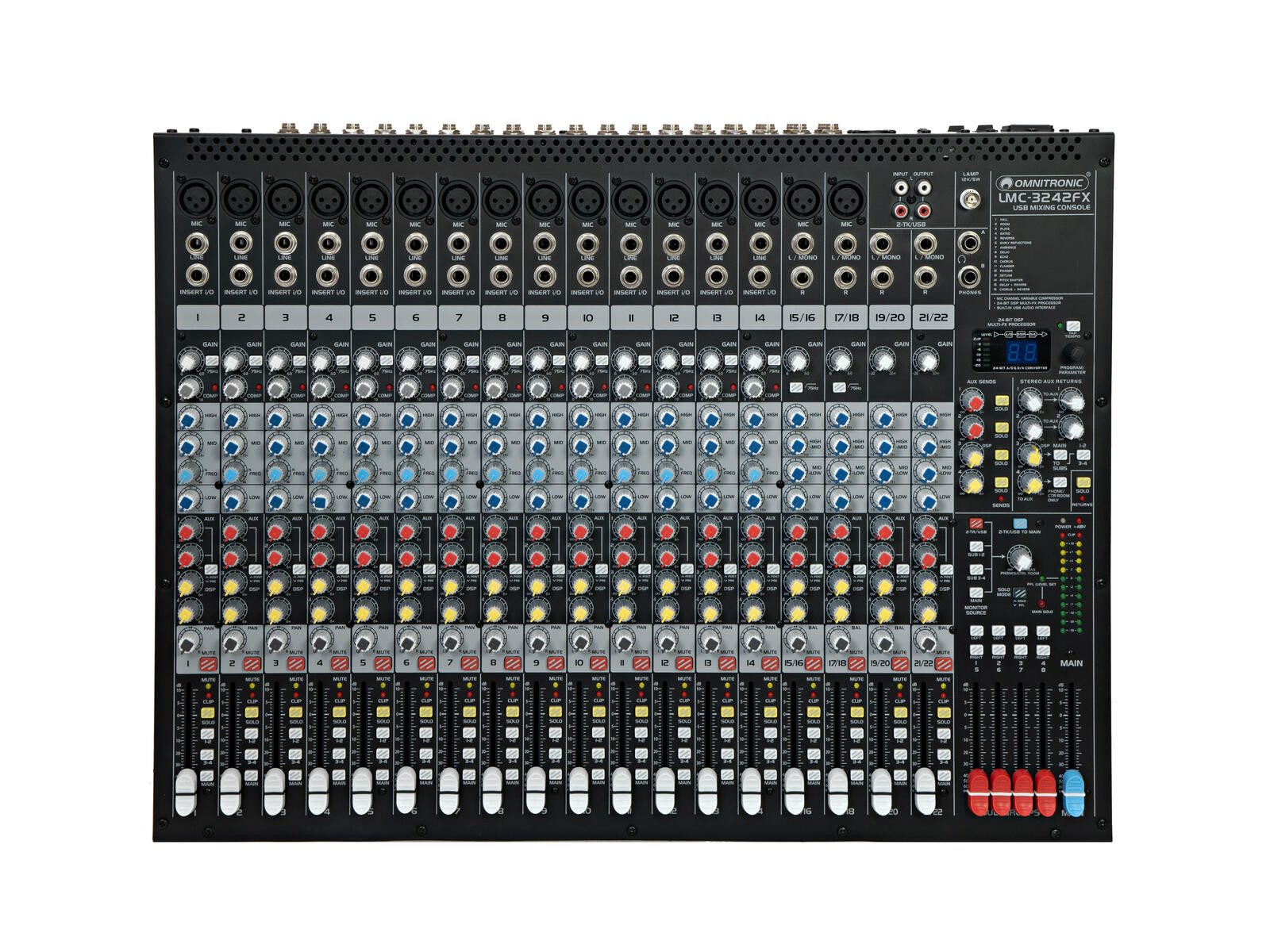 Omnitronic Mischpult OMNITRONIC LMC-3242FX USB Mischpult