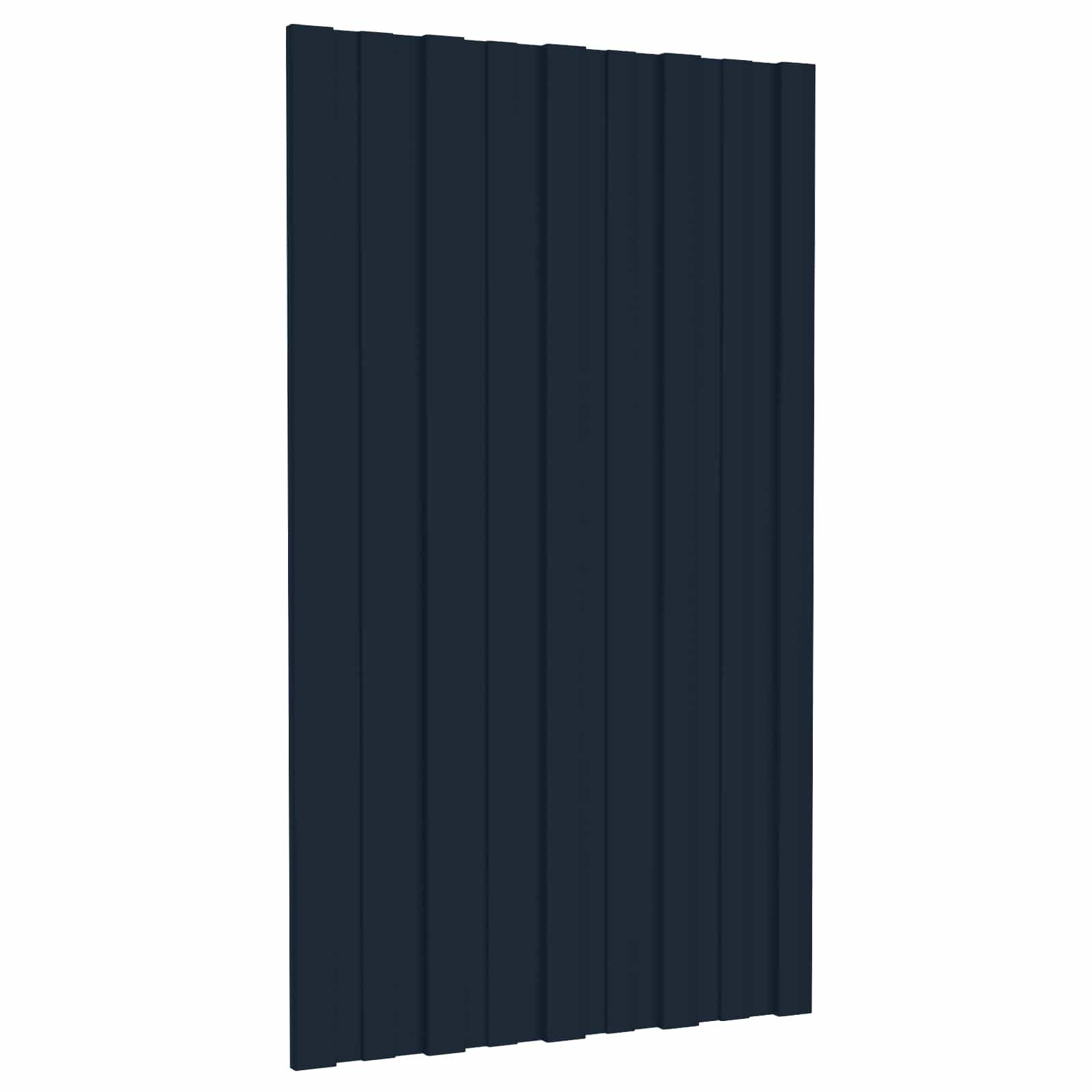 vidaXL Terrassendach Dachpaneel 36 Stk. Anthrazit 80 x 45 cm Verzinkter Stahl, (36-St)