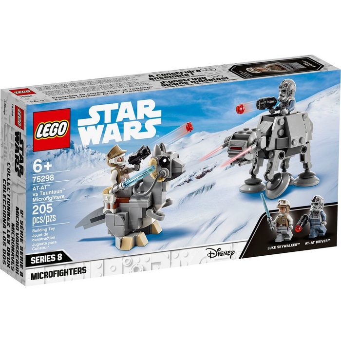 LEGO® Konstruktionsspielsteine LEGO® Star Wars™ - AT-AT™ vs. Tauntaun™ Microfight (Set 205 St)