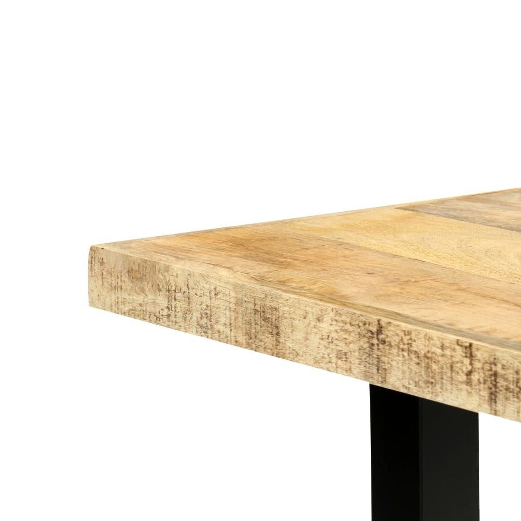 Beine 180x90x76 Esstisch Tischplatte (L/B/H: holzfarbene Echtholz + schwarze möbelando cm), aus Hummeltal in