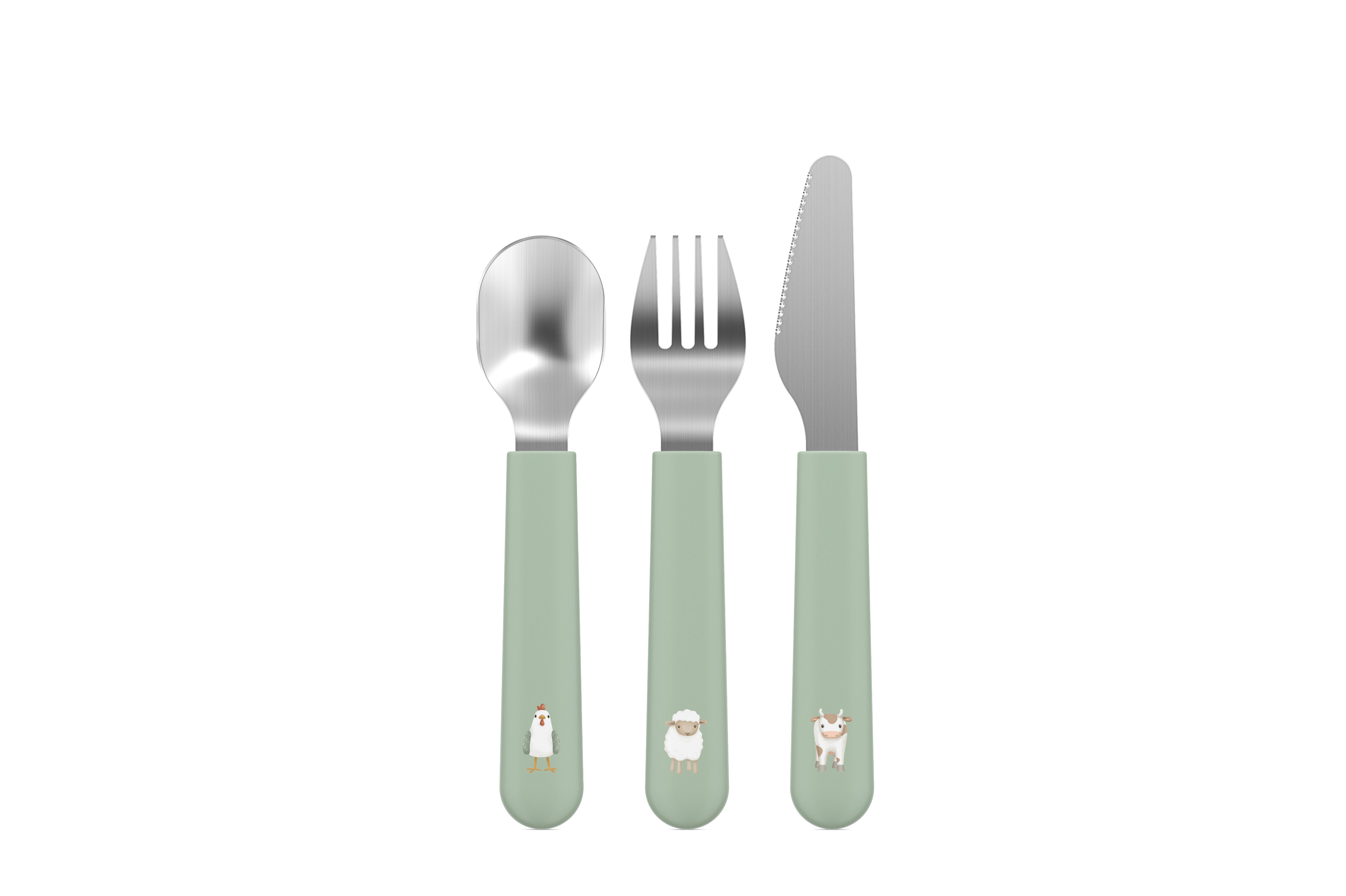 Mepal Kinderbesteck Mepal Mio Kinderbesteck 3-teiliges Set - Little Farm