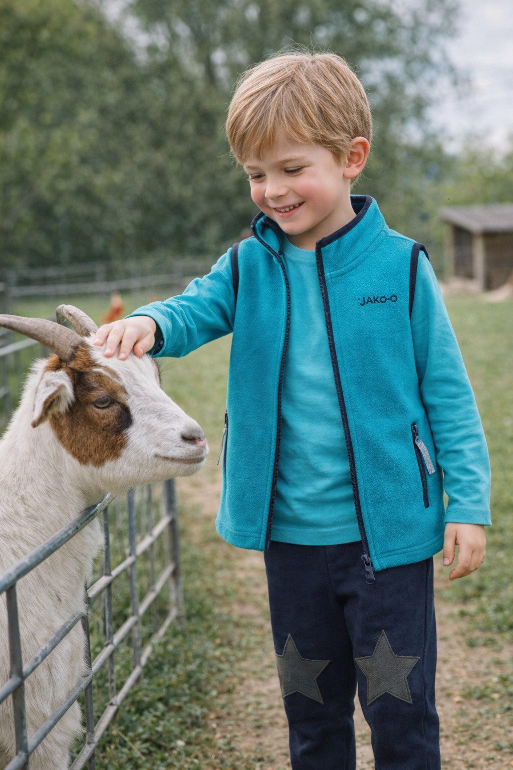 JAKO-O Fleecejacke JAKO-O Weste Baumwollfleece Kinder Baby – Bild 5 von 5