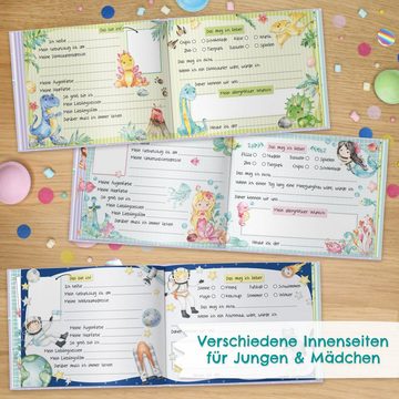 PAPIERDRACHEN Tagebuch Freundebuch für Kinder - Schulfreunde