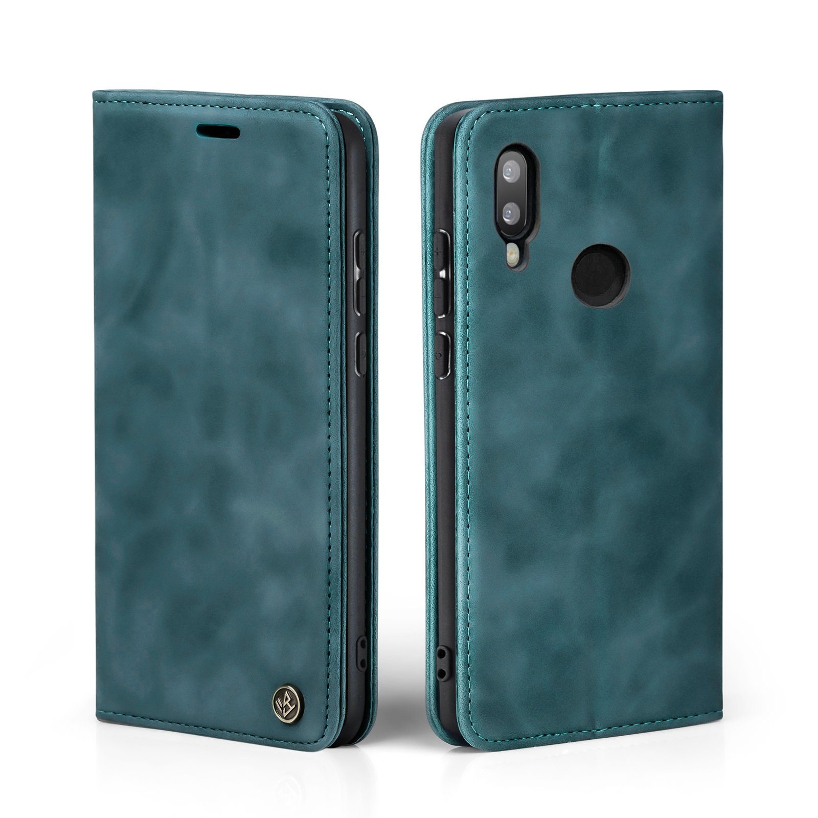 Tec-Expert Handyhülle Tasche Hülle für Huawei P20 Lite 5.84 Zoll, 5.84, Cover Klapphülle Case mit Kartenfach Fliphülle aufstellbar