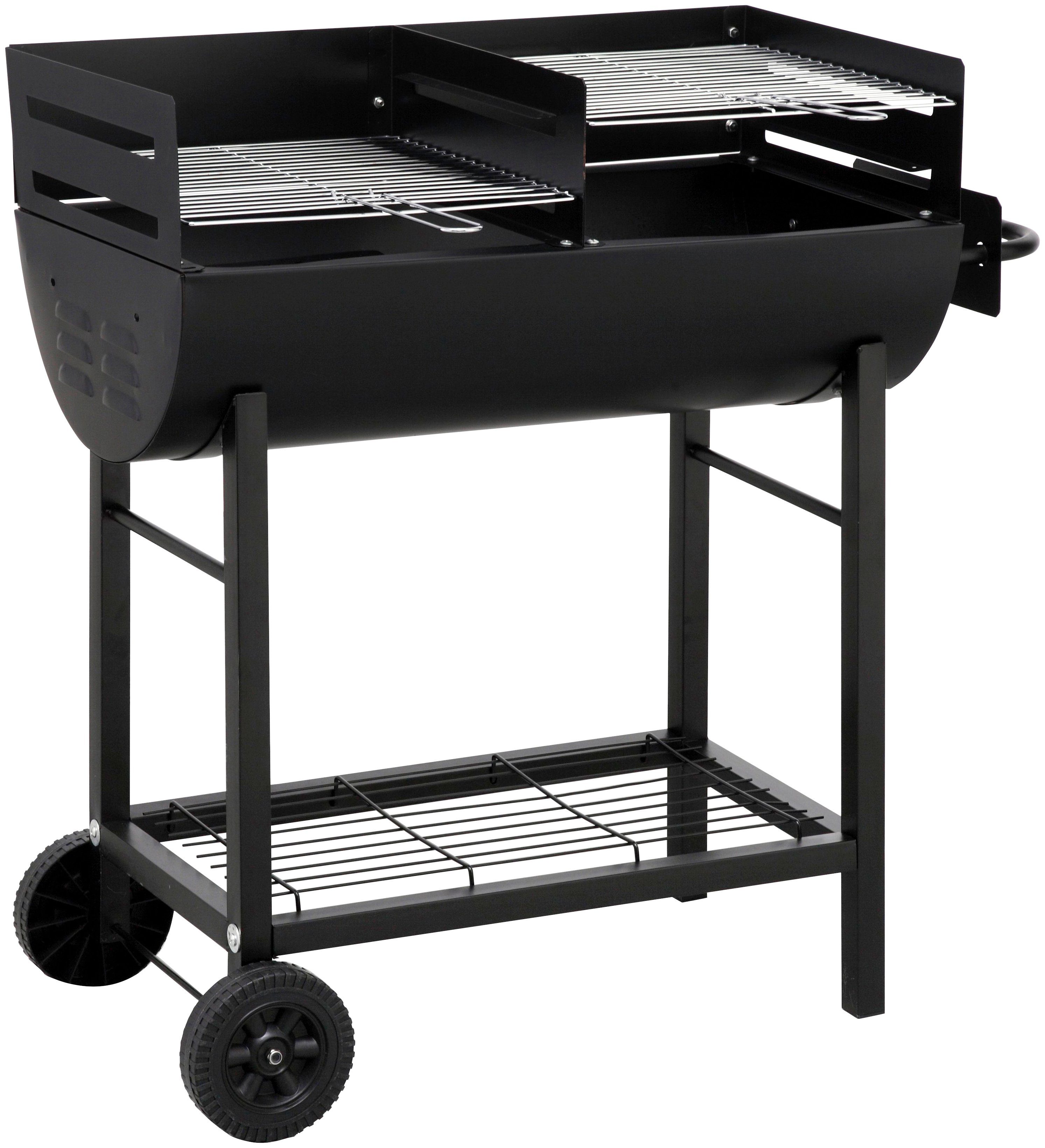 Tepro Holzkohlegrill Grillfass Detroit, BxTxH: 94x43x92 cm