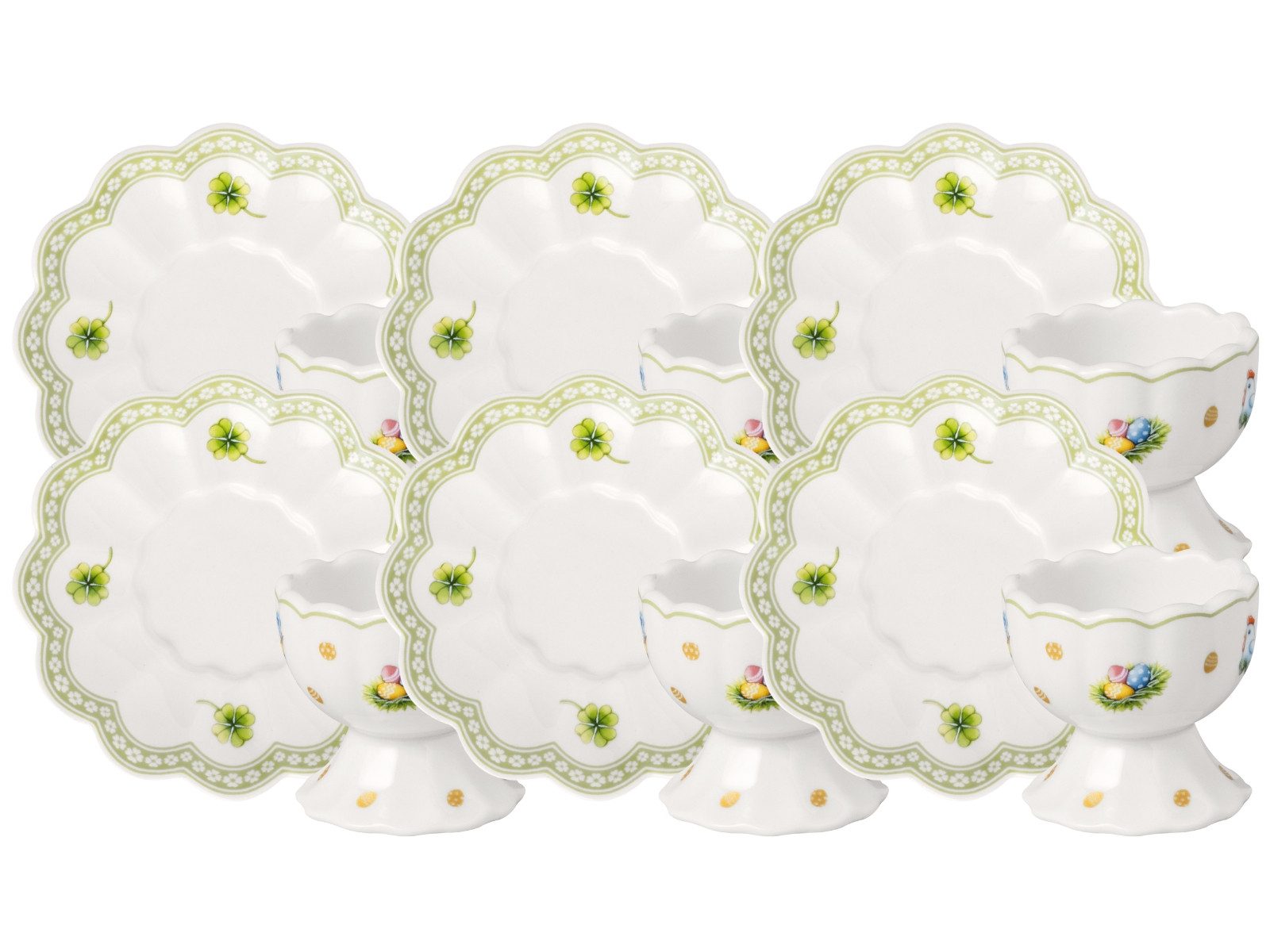 Villeroy & Boch Eierbecher Easter Delight Eierbecher mit Unterteller 2tlg Set6