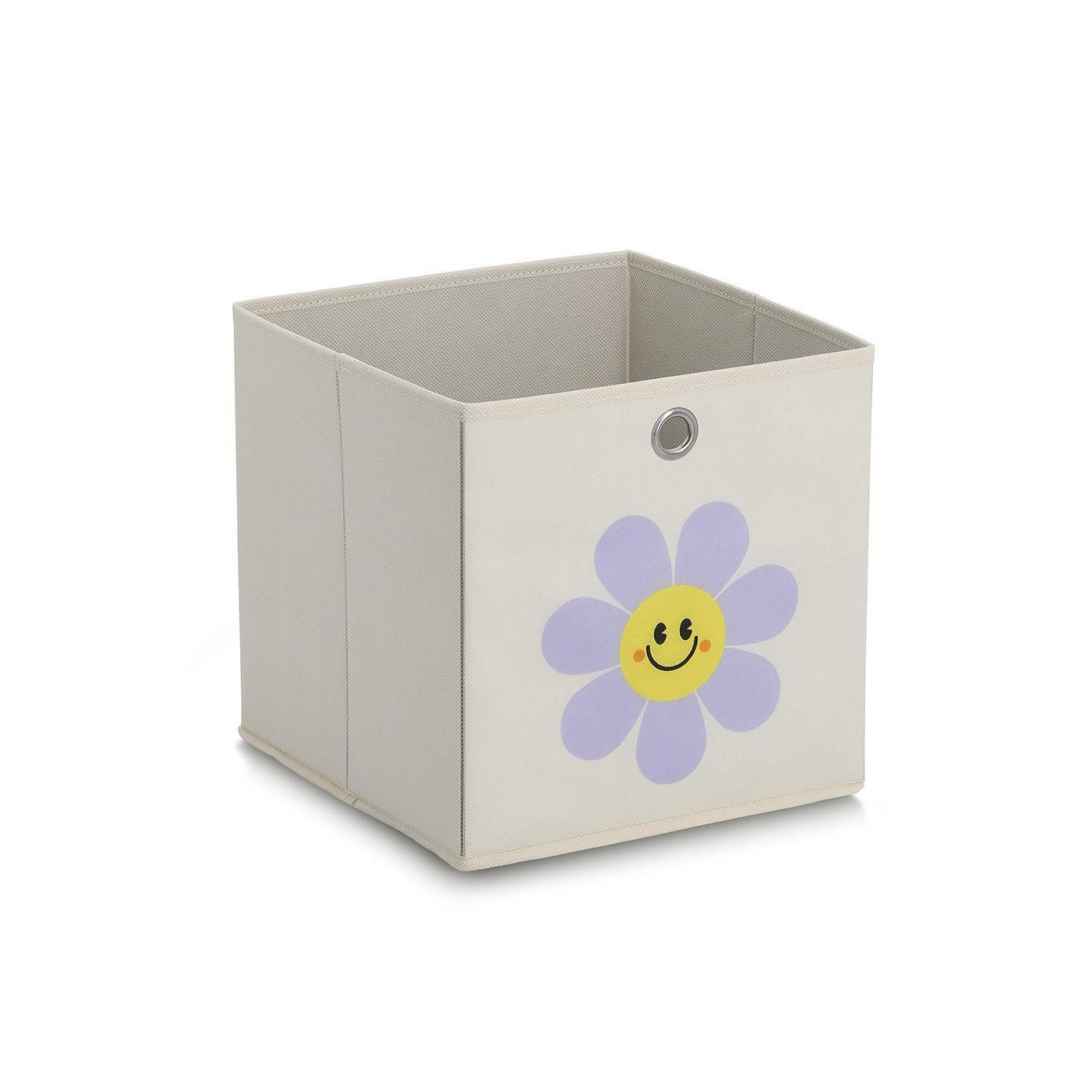 Zeller Present Faltbox Aufbewahrungsbox Happy Flower