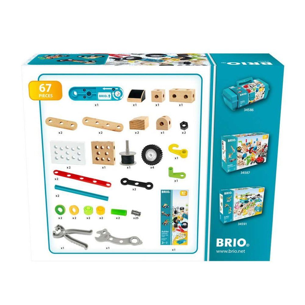 BRIO® Nachziehmotor Konstruktionsset 67 Teile 34595 Spielbausteine