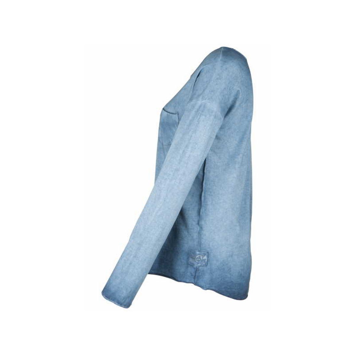Navyblau DAILY´S regular Langarmshirt (1-tlg) marineblau