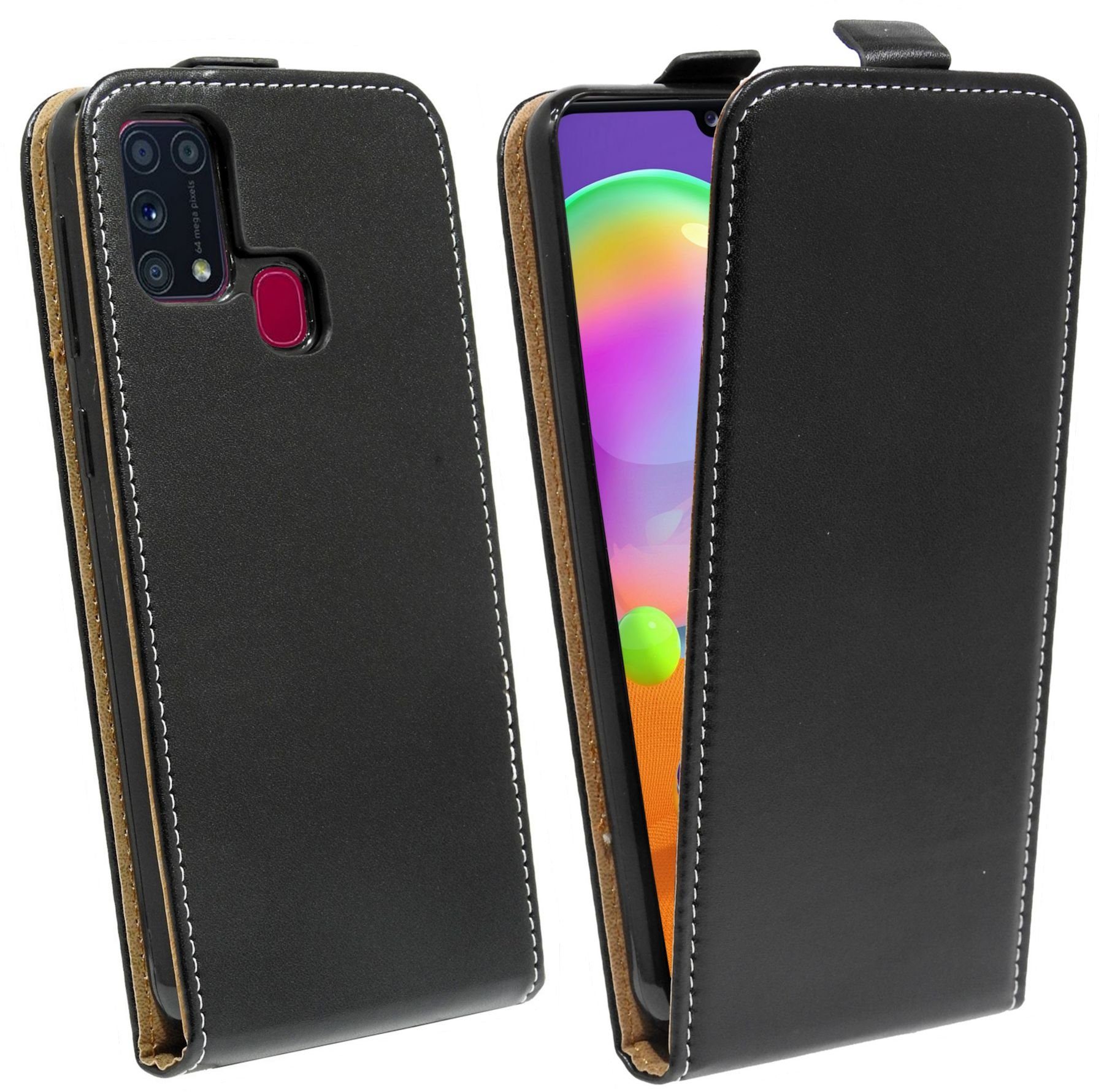 cofi1453 Handyhülle Flip Case für Samsung Galaxy M31, Schutzhülle Handy