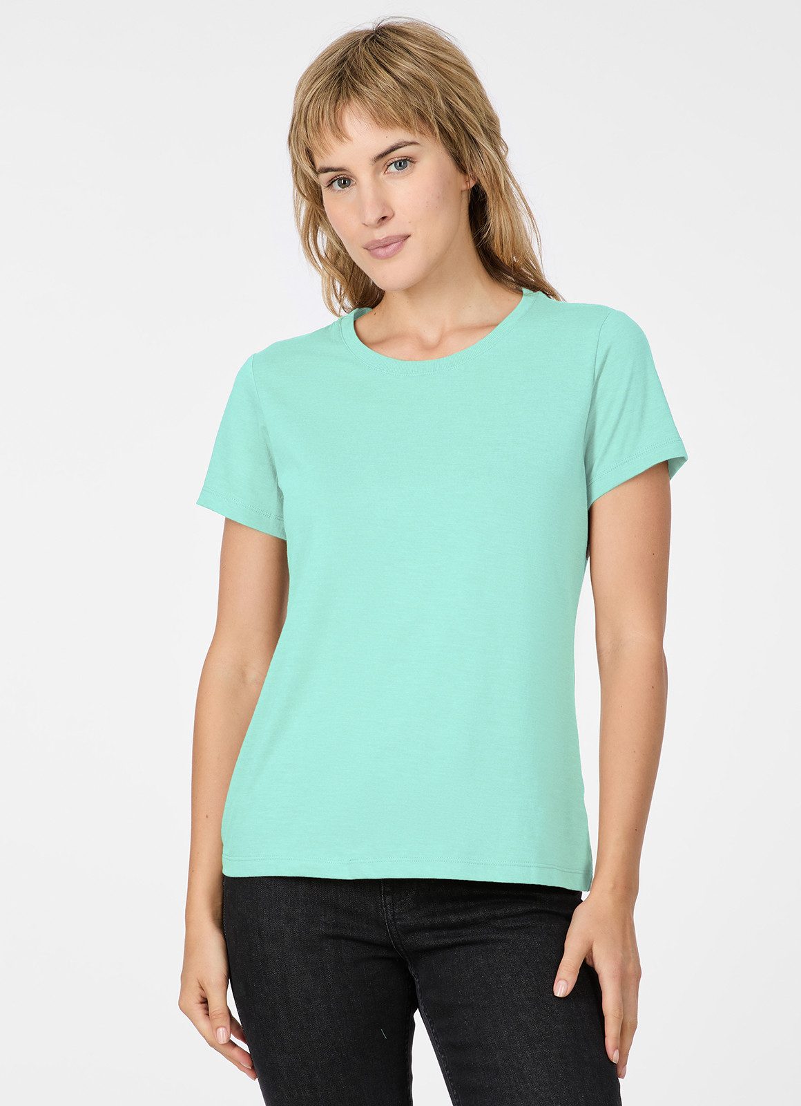 Ragwear Kurzarmshirt MINTTA Klassischer Fit aus Single Jersey mit softem Finish