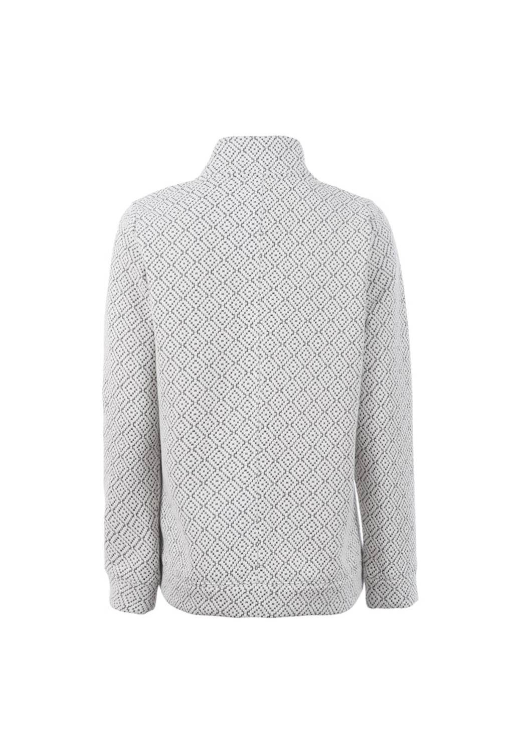 Soquesto Rundhalspullover Zeitloses Jacquard-Muster