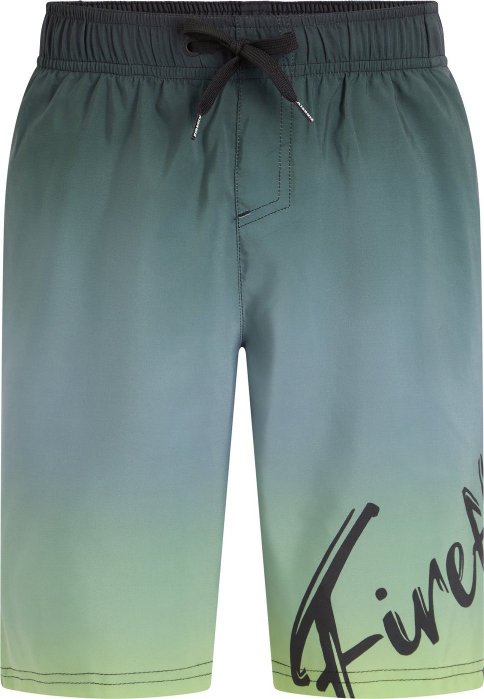 FIREFLY Badehose Ju.-Badeshorts Lario B Typo Shaded TWINE/SUMMIT WHITE-BLACK-GUM M