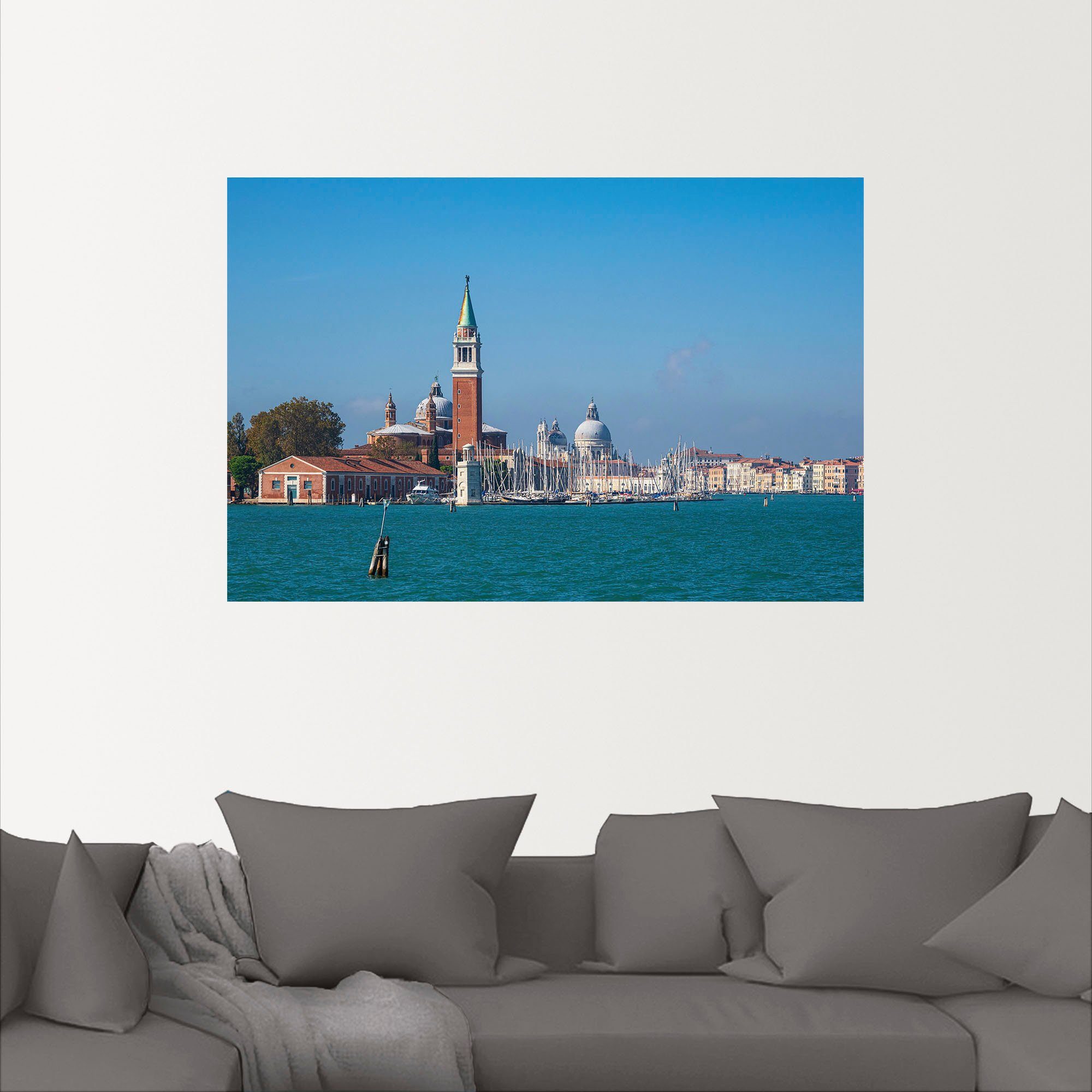 Größen Wandaufkleber Poster Alubild, Giorgio Venedig, Leinwandbild, Insel versch. oder in in als Artland Maggiore Wandbild San (1 Venedig St),