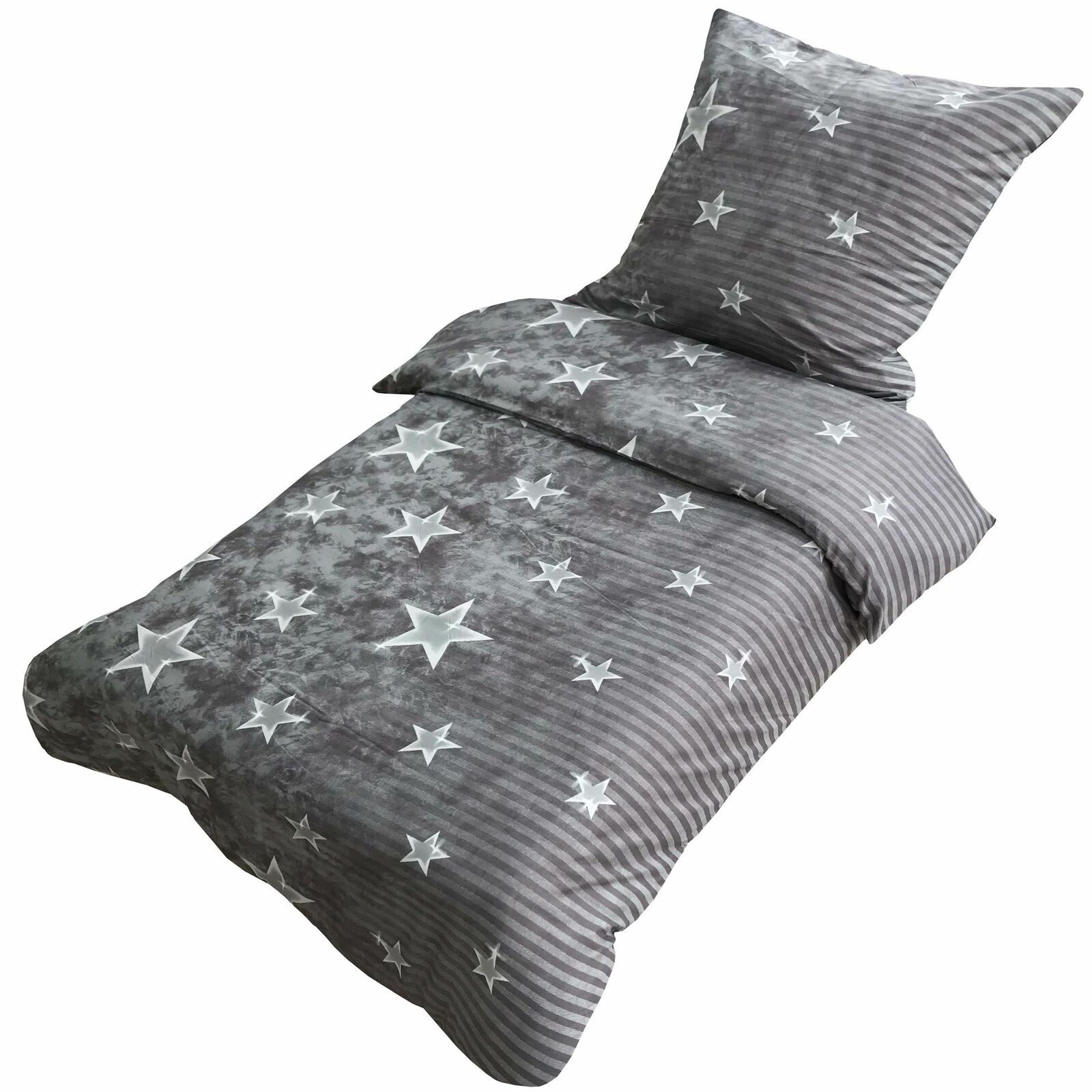 Leonado Vicenti Bettwäsche Mikrofaser Sterne 135x200 cm 155x200 cm 155x220 günstig online kaufen