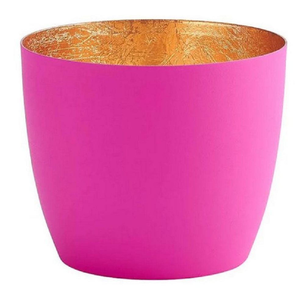 Giftcompany Kerzenhalter Windlicht Madras Neon Pink Gold