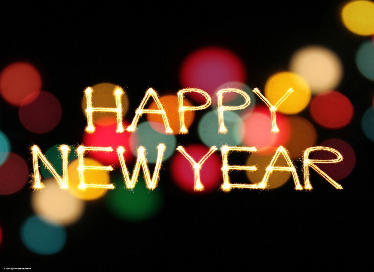 Platzset Tischsets I Platzsets - Silvester - Silvesterdeko - HAPPY NEW YEAR - 12 Stück aus hochwertigem Papier - 44 x 32 cm, (12-St)