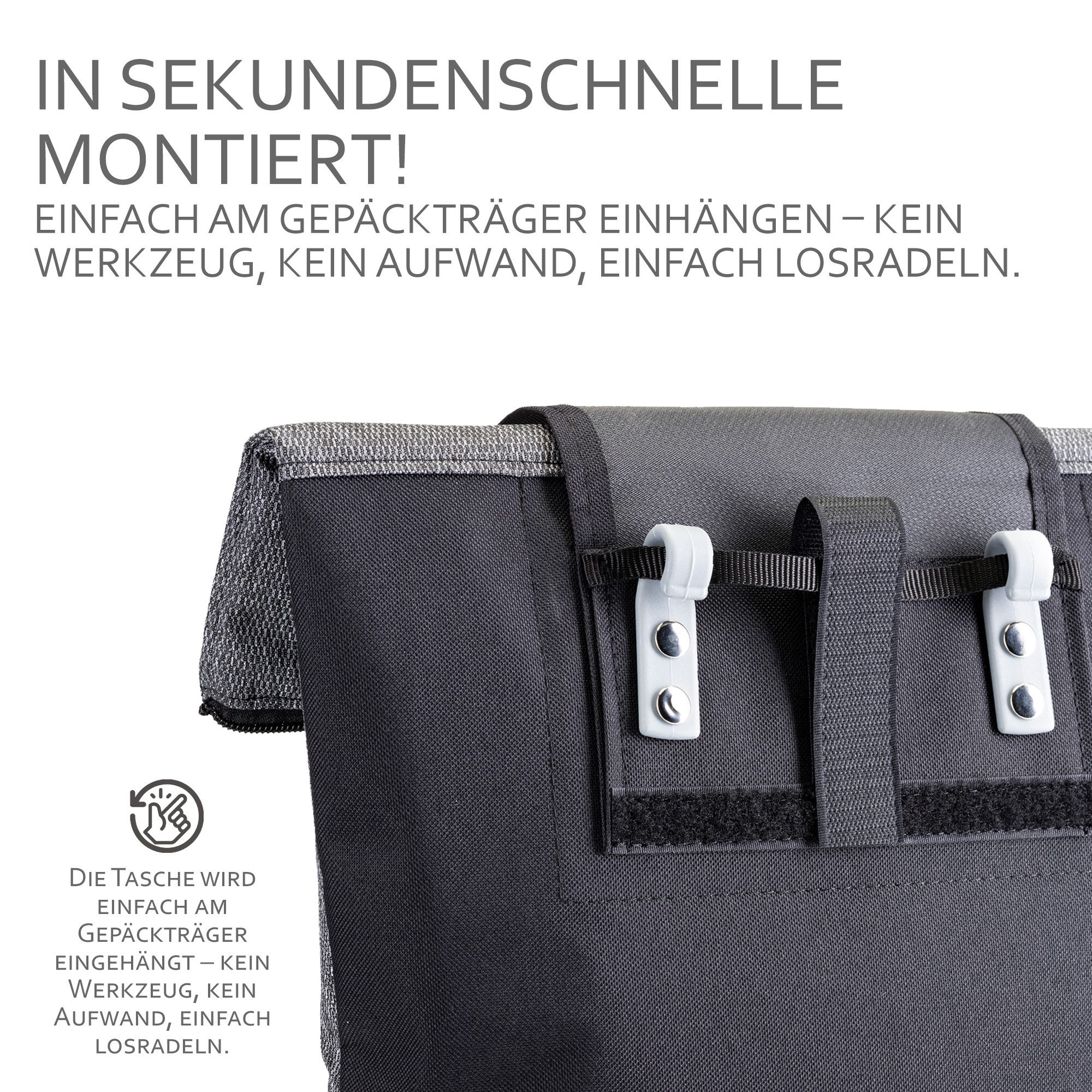 BambiniWelt by Rafael K. Fahrradtasche Fahrradtasche Gepäckträgertasche Rucksack Fahrradrucksack, Gepäckträgertasche/Fahrradrucksack