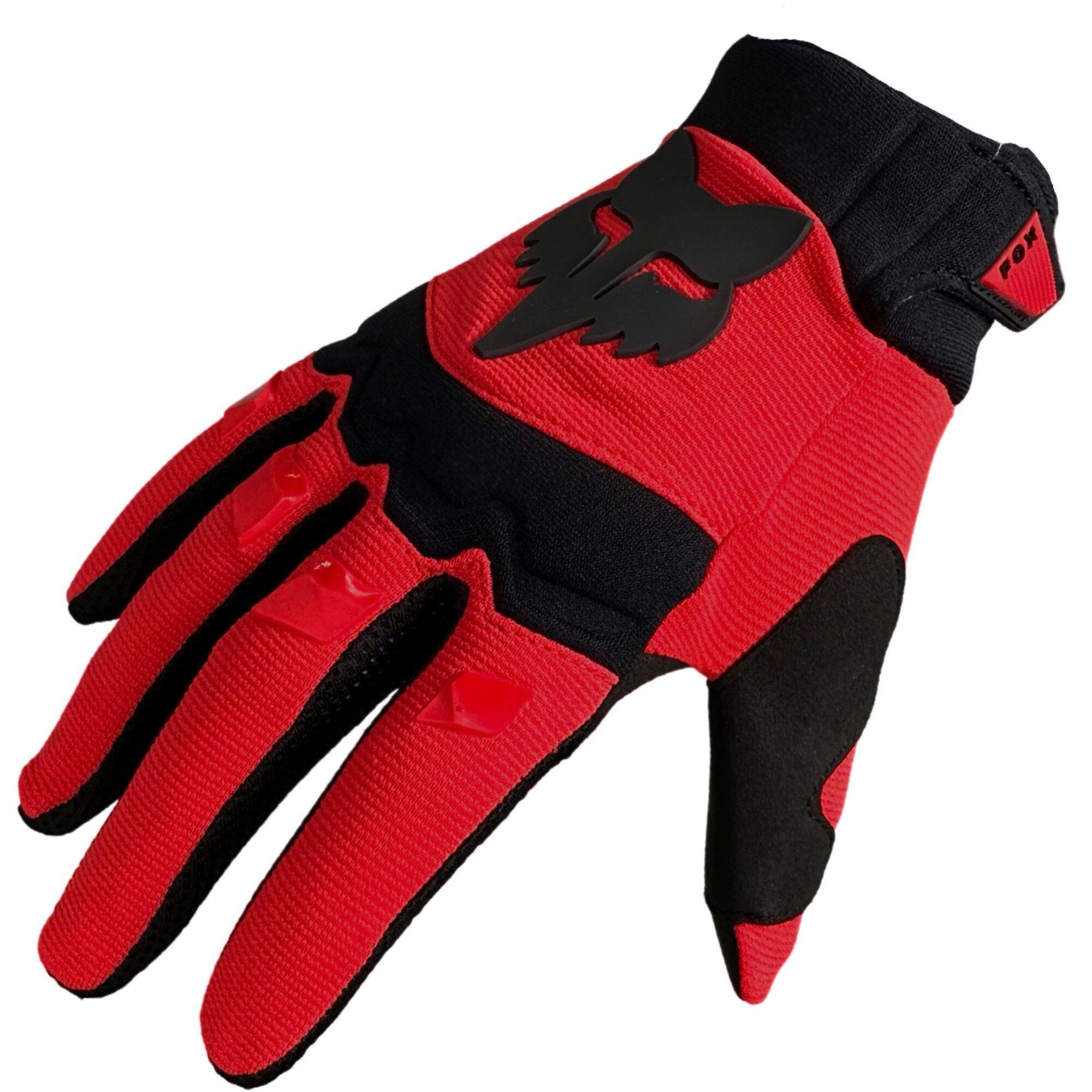 Fox Racing Fahrradhandschuhe Retro Fox Handschuhe Flu Glove Dirtpaw Rot