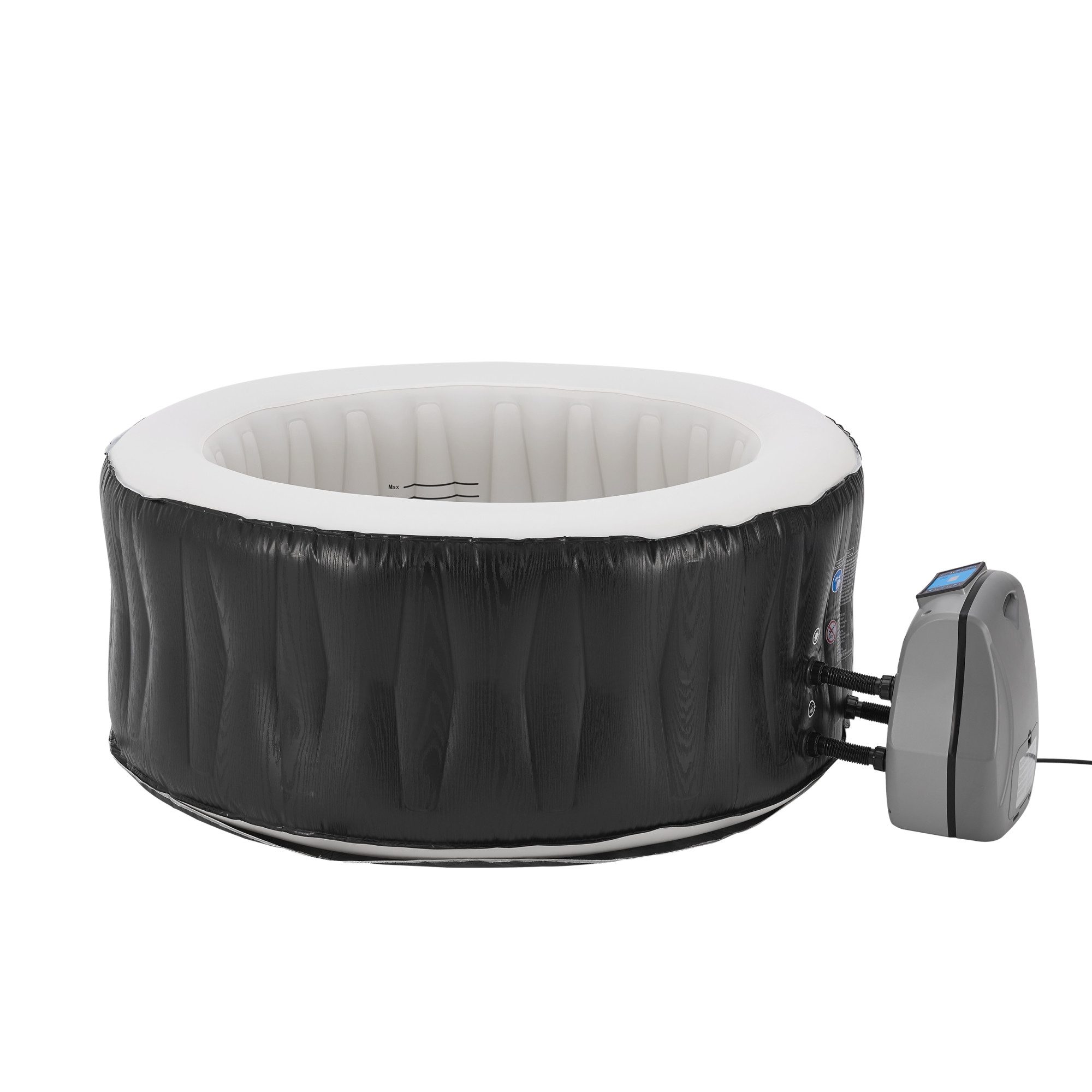 pro.tec Whirlpool, »Carbone« für 3 Personen Schwarz